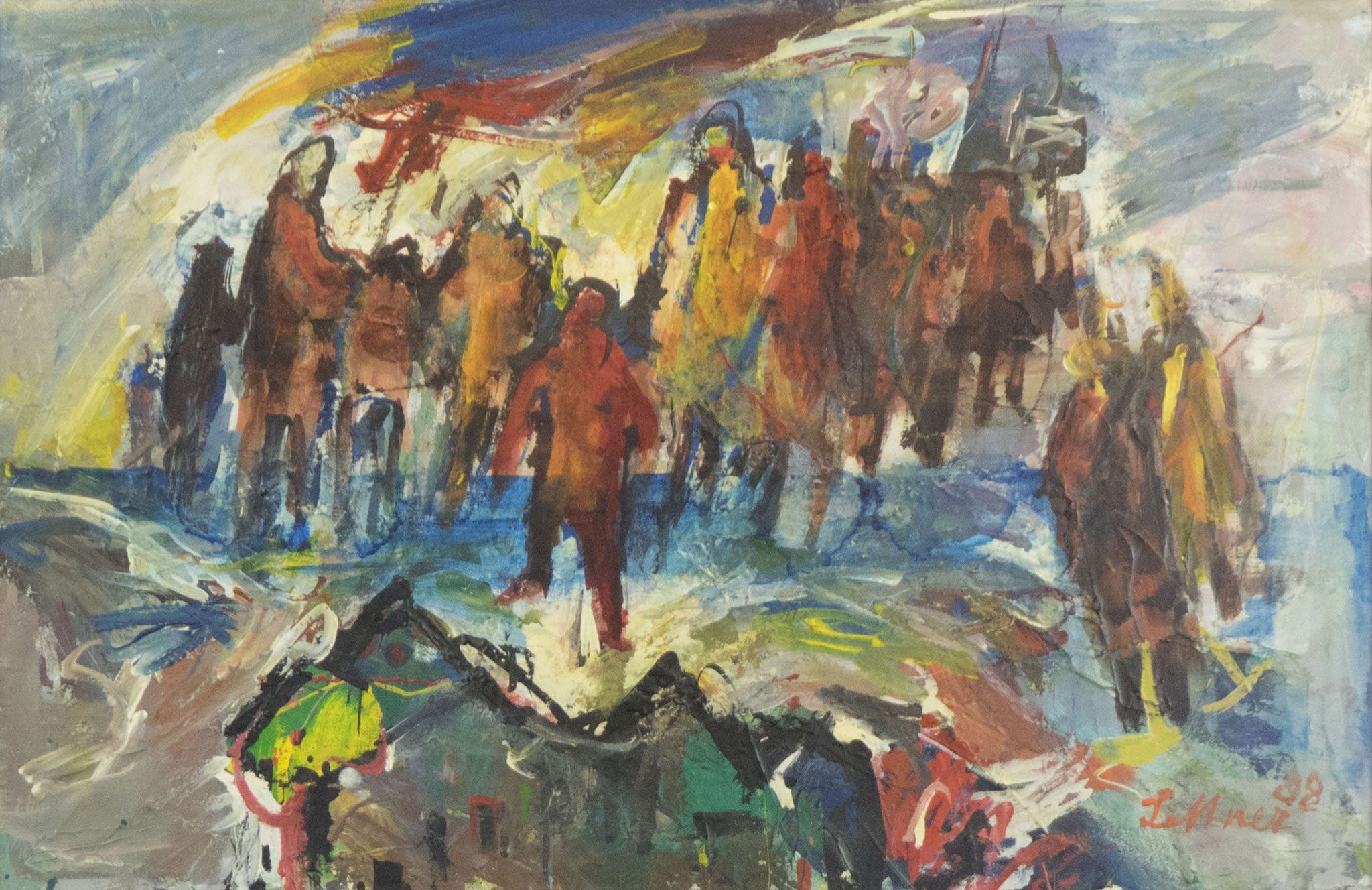 "Wanderer" 1988 - Acryl auf Leinwand - 70x45 cm