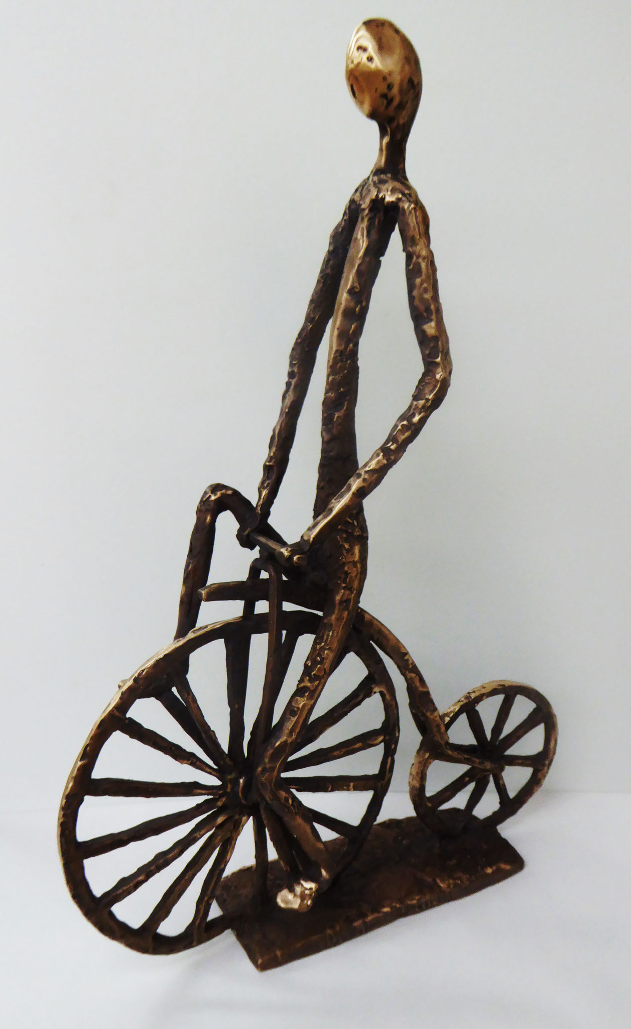 "Radfahrer" - Bronze - 40x59x12 cm