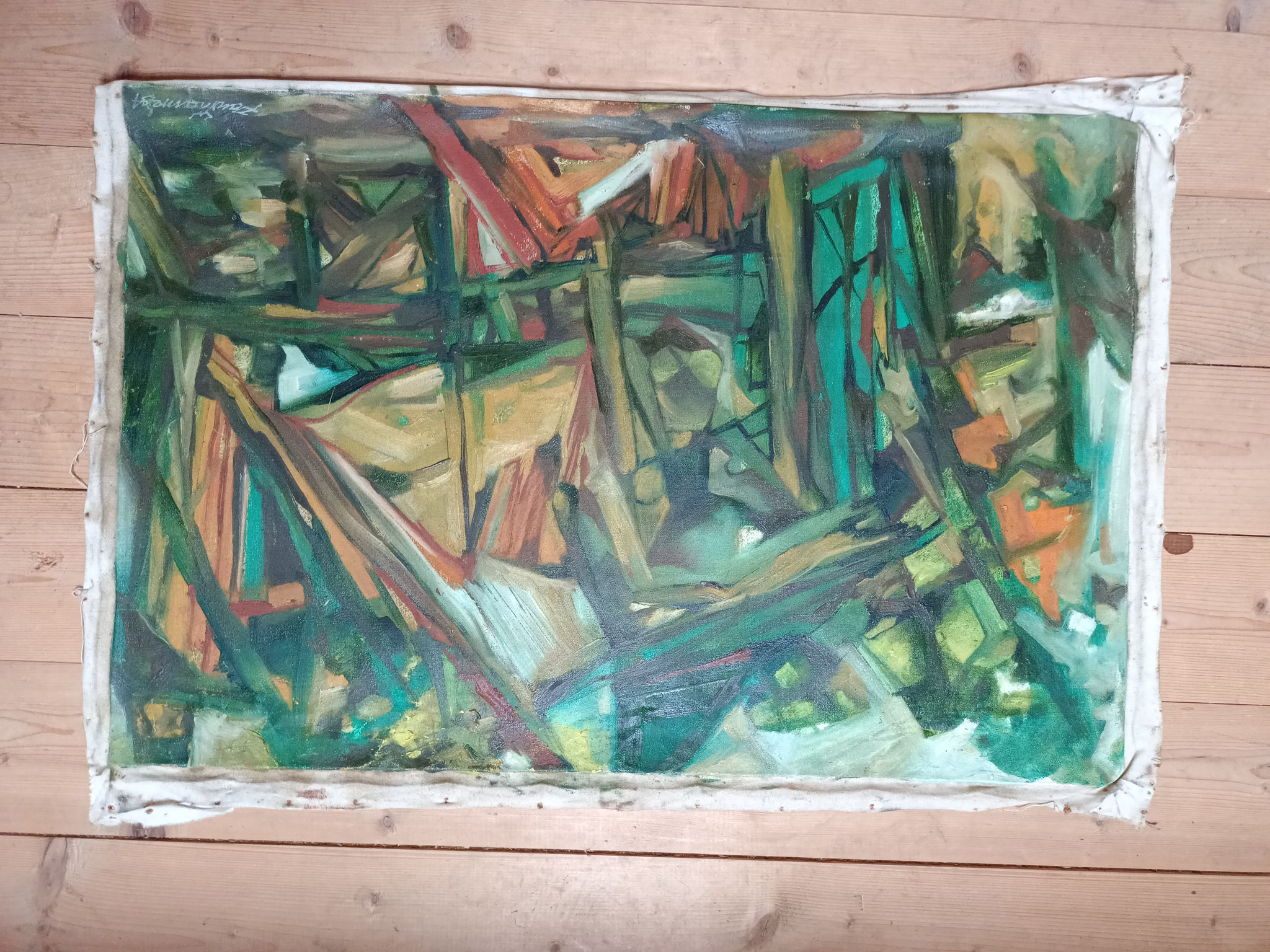 Oil on canvas 70 x 40 Paw Thame 1984