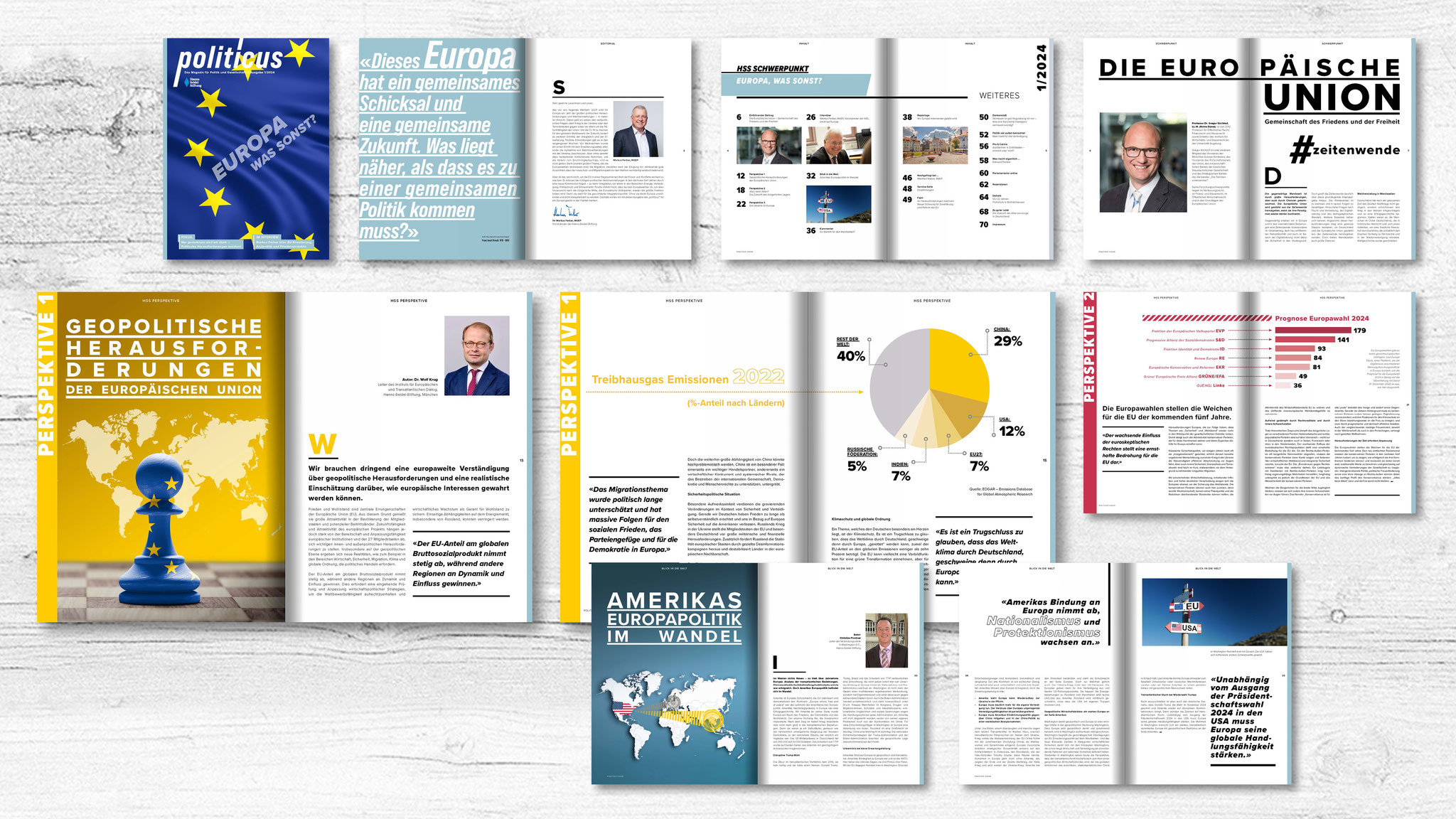 politicus, 72-seitiges Magazin (Hanns-Seidel-Stiftung)