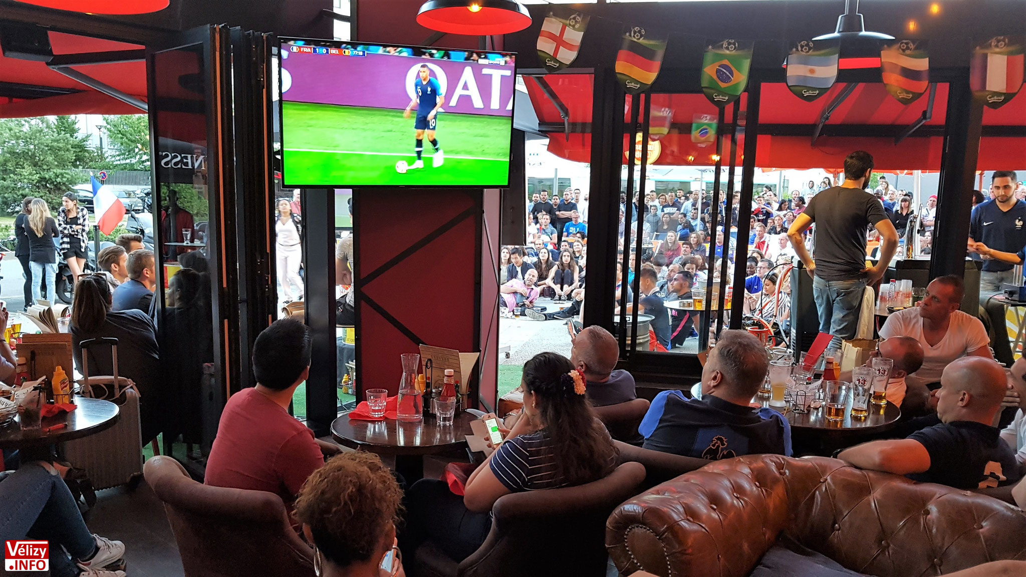 Doddy's Coffee Vélizy - Demi-Finale : France / Belgique - Mardi 10 juillet 2018.