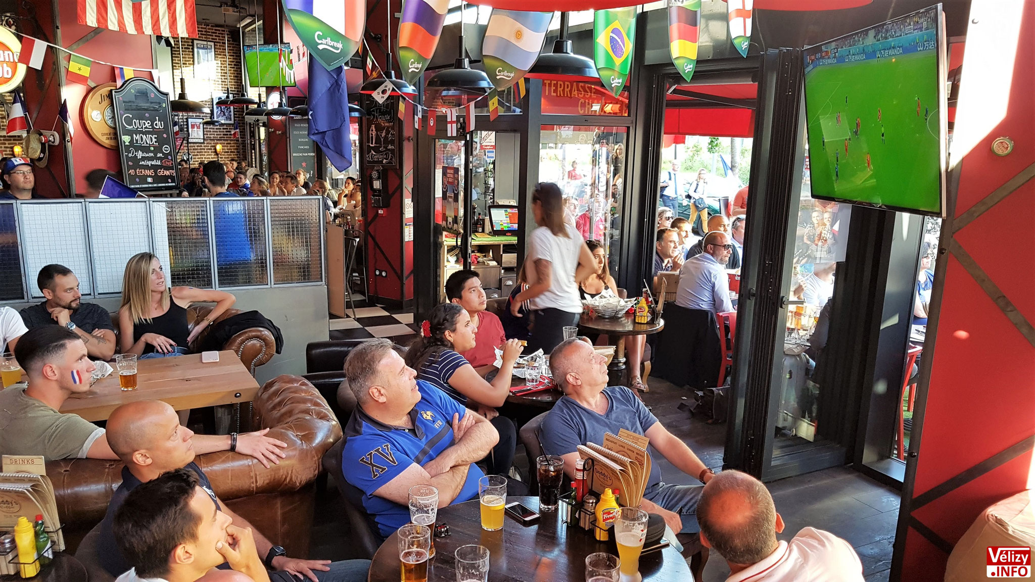 Doddy's Coffee Vélizy - Demi-Finale : France / Belgique - Mardi 10 juillet 2018.