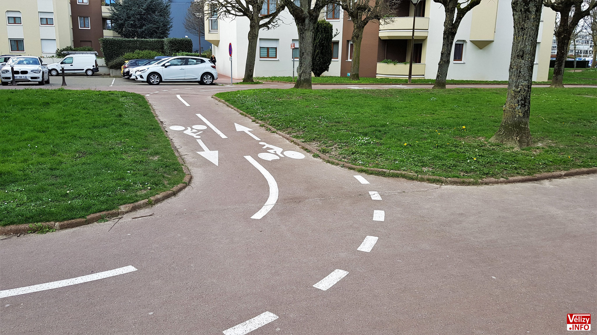 Pistes cyclables à Vélizy-Villacoublay (2020).