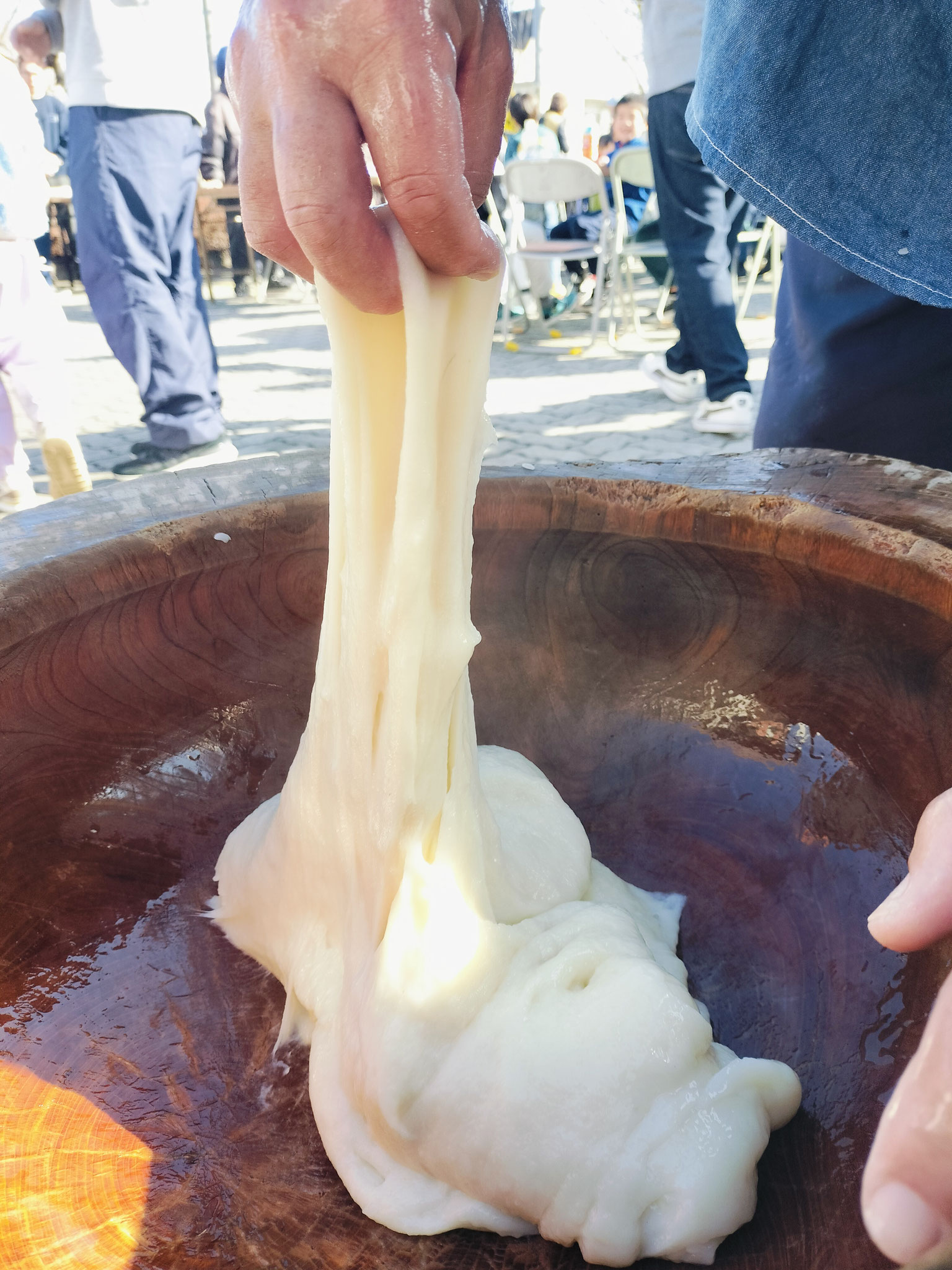 つきあがったお餅