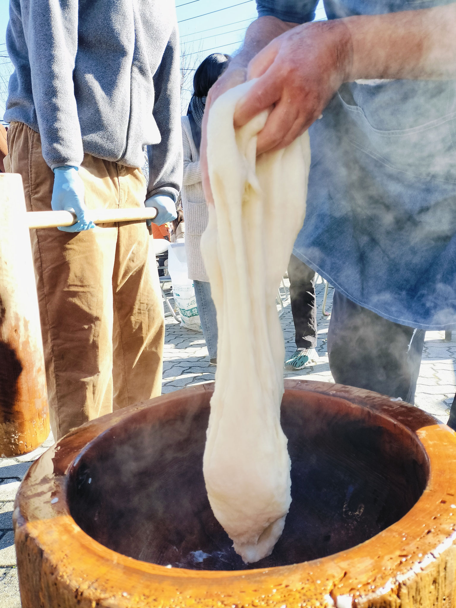 12月餅つき、豚汁大会