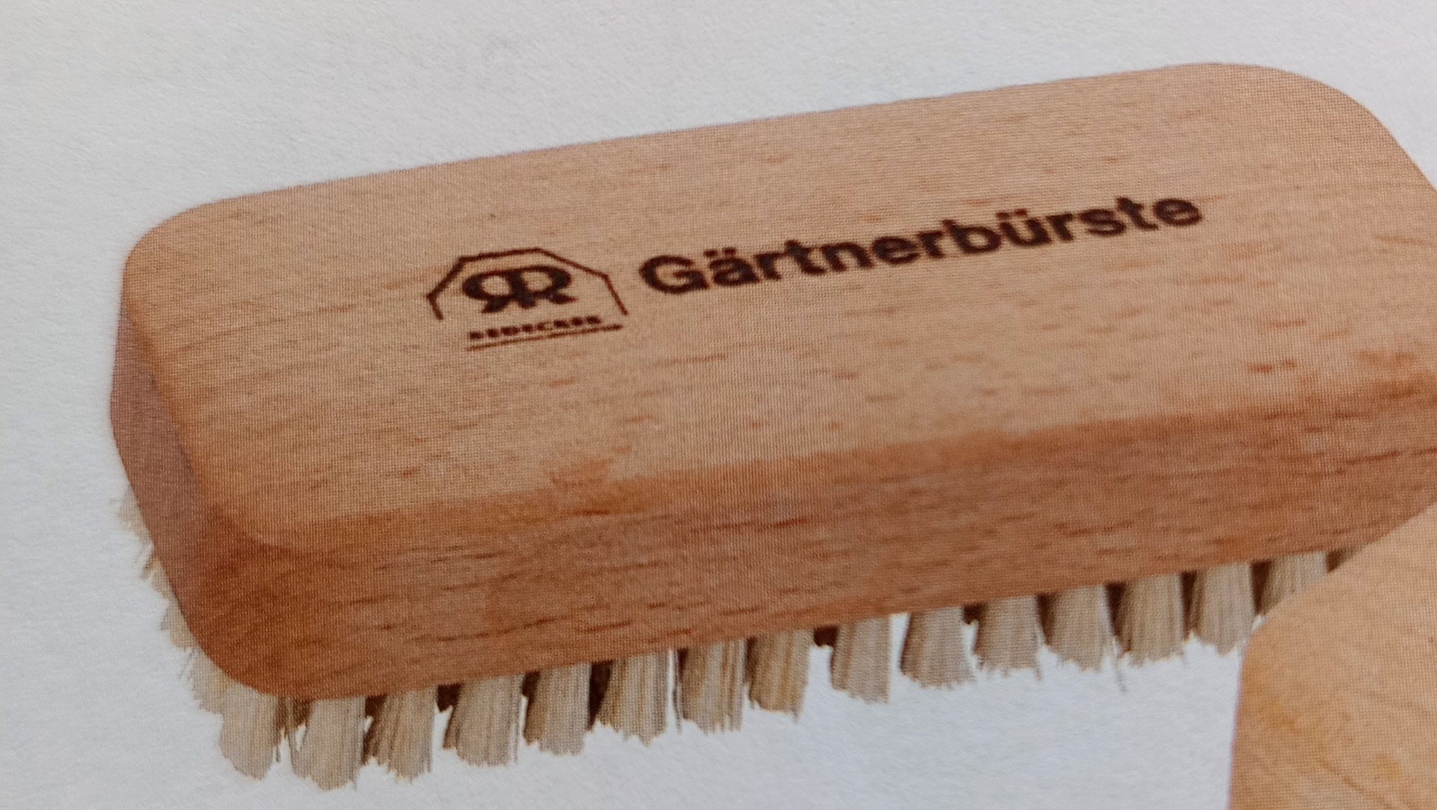 Gärtnerbürste mit Fibrebesatz