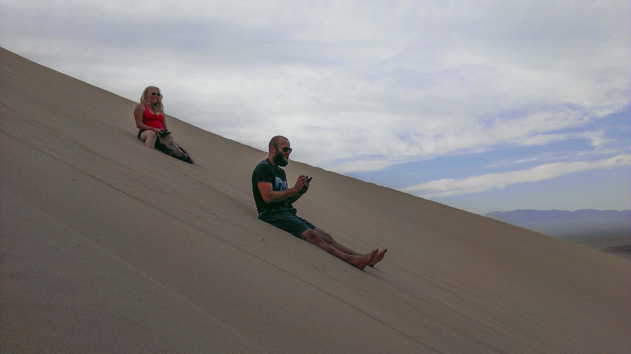 On the way down we knew it ...on every move you made, the dune answers singing.