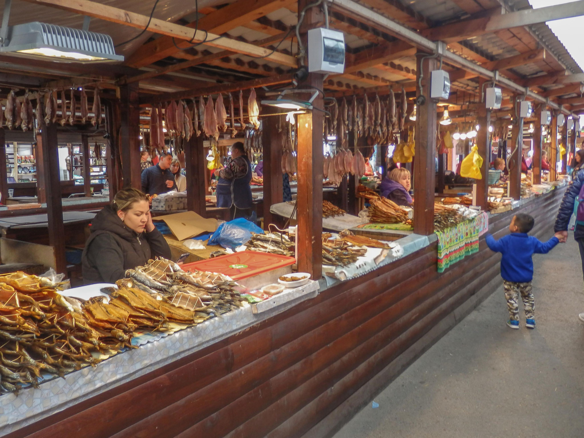 Auf dem hiesigen Markt.