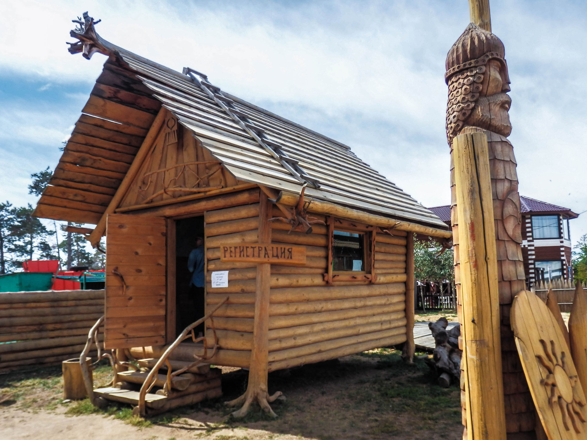 Buying tickets in the national park office