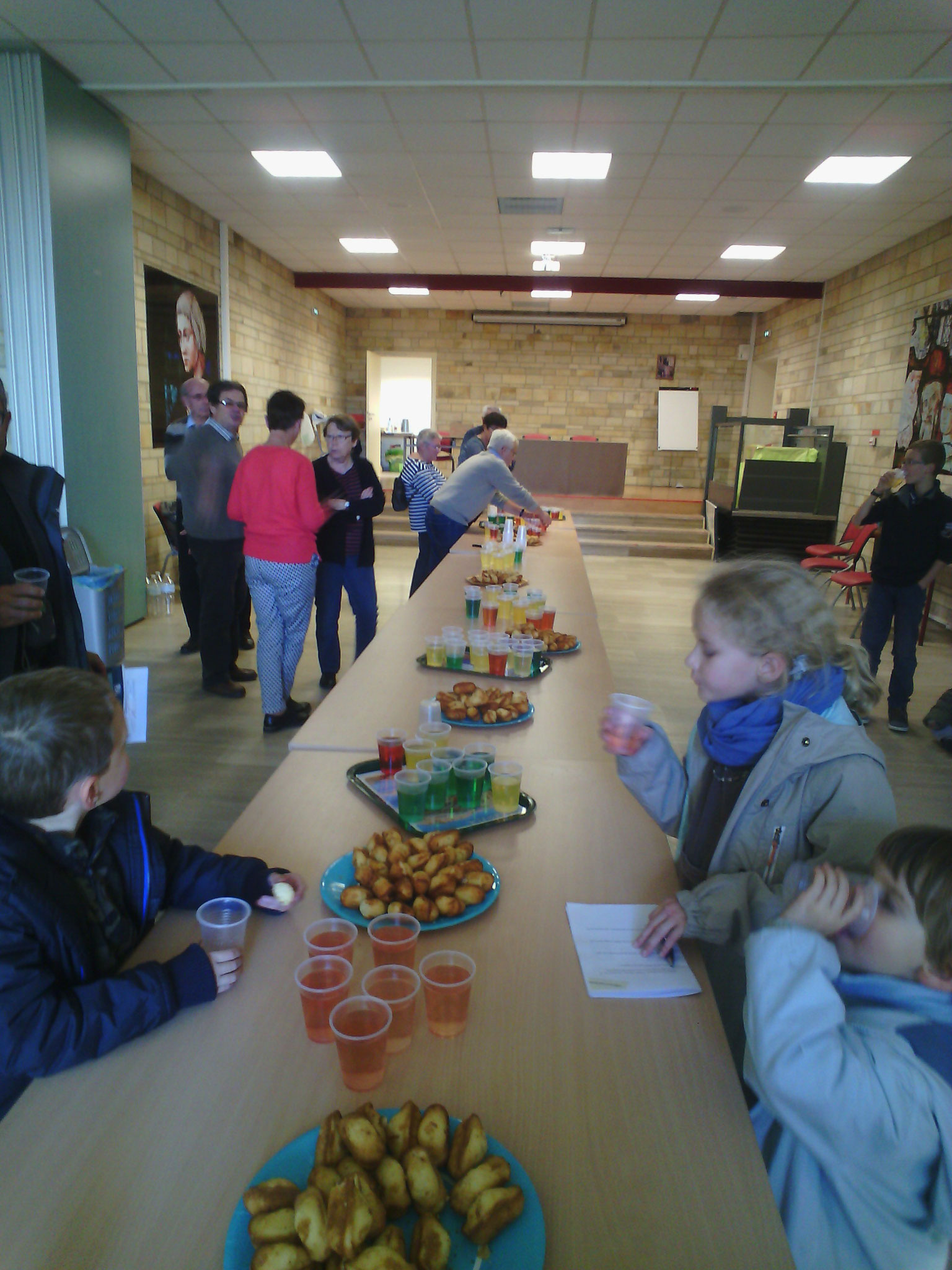 Goûter réconfort pendant le rallye des familles!