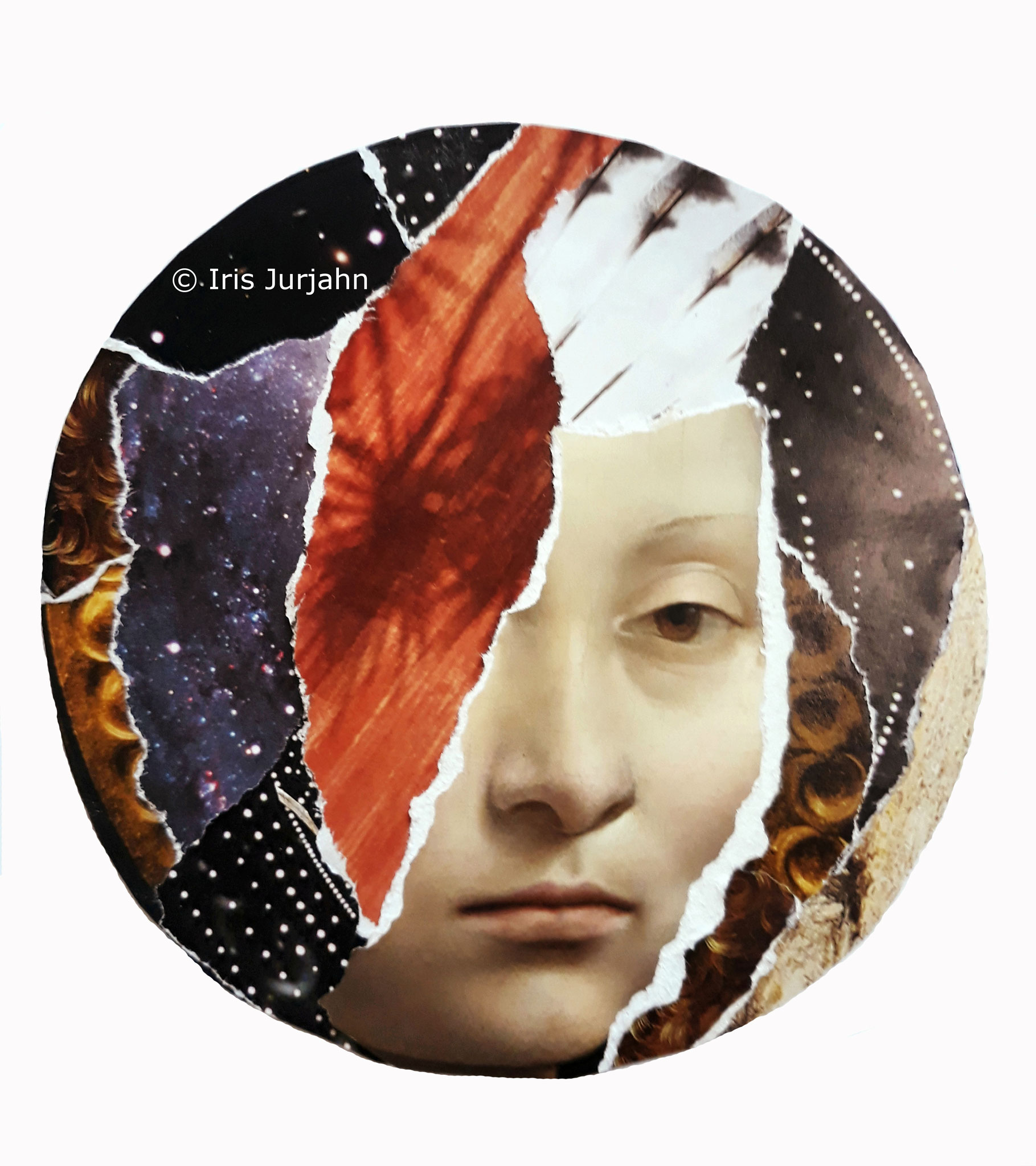 Stellumo, Papiercollage, 2019, sold / verkauft