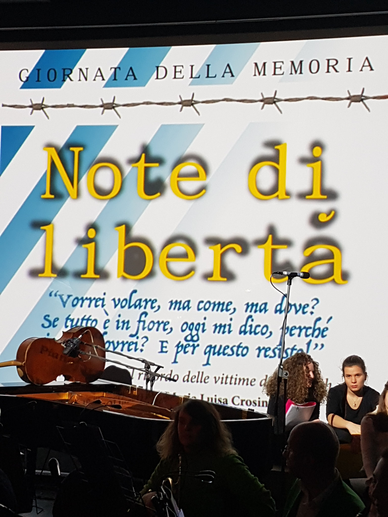 27.01.2018 Note di libertà Con Francesco Maria Moncher, Coro Anzolim de la Tor, Maria Luisa Crosina