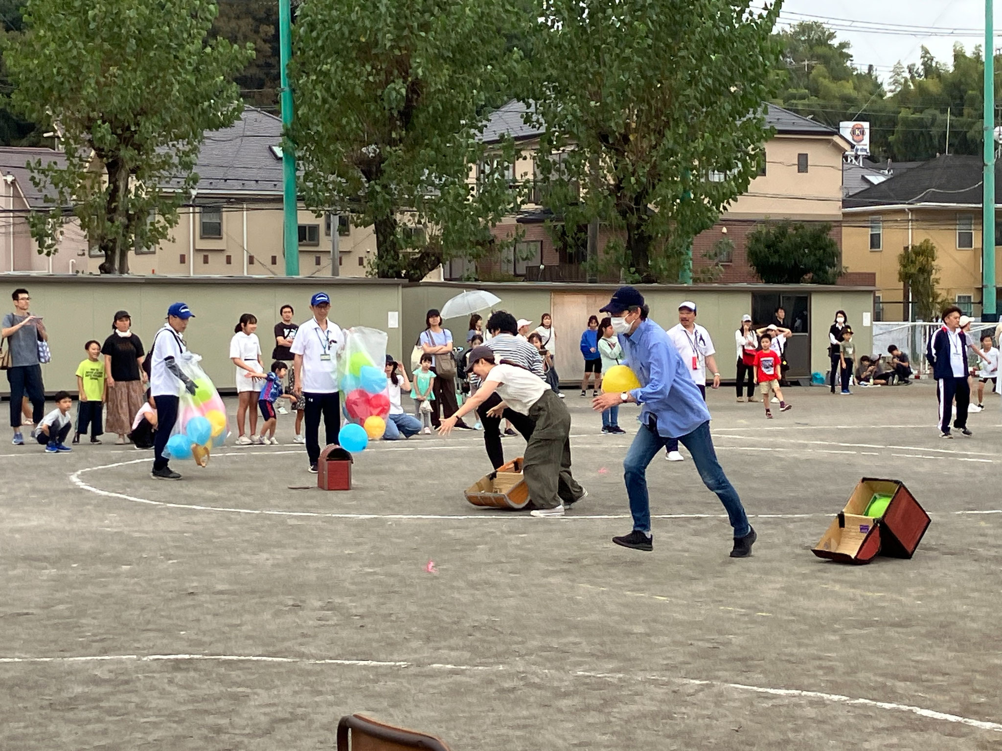 風船割り競争