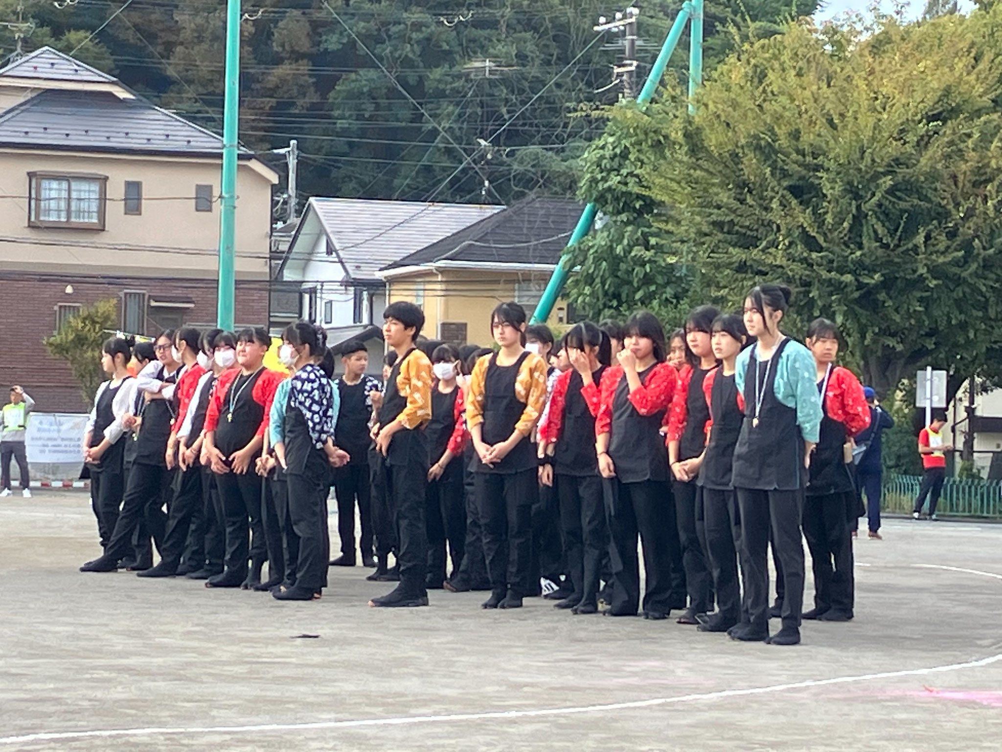 樽町中学校、和太鼓部の皆さん