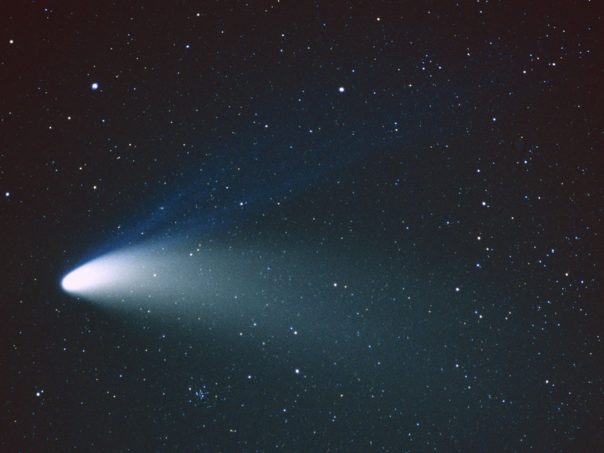 Foto aus der Sternwarte Komet Hale Bopp 1997