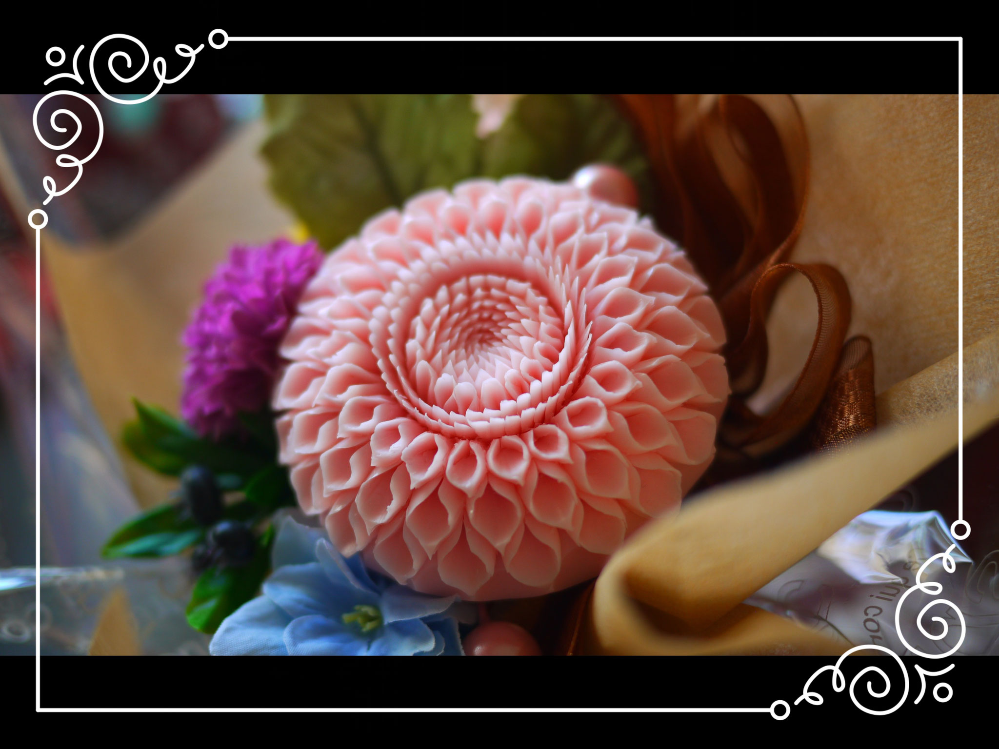 soap carving bouquet