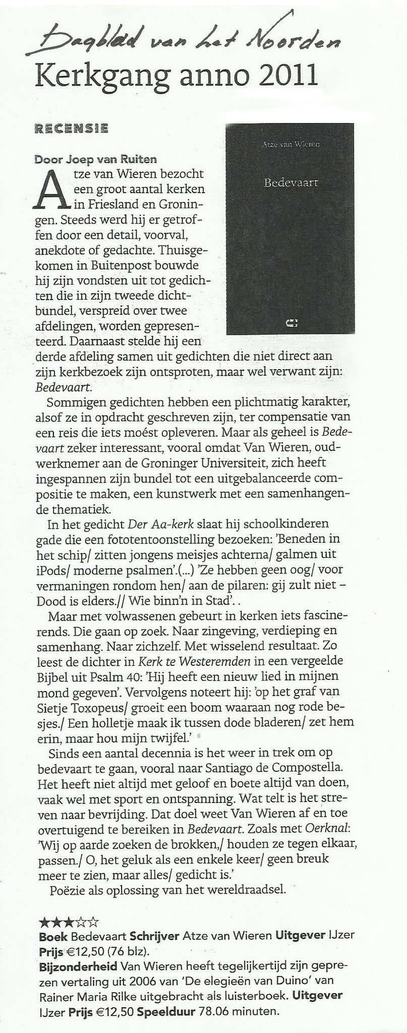 Bedevaart 2011 - recensie