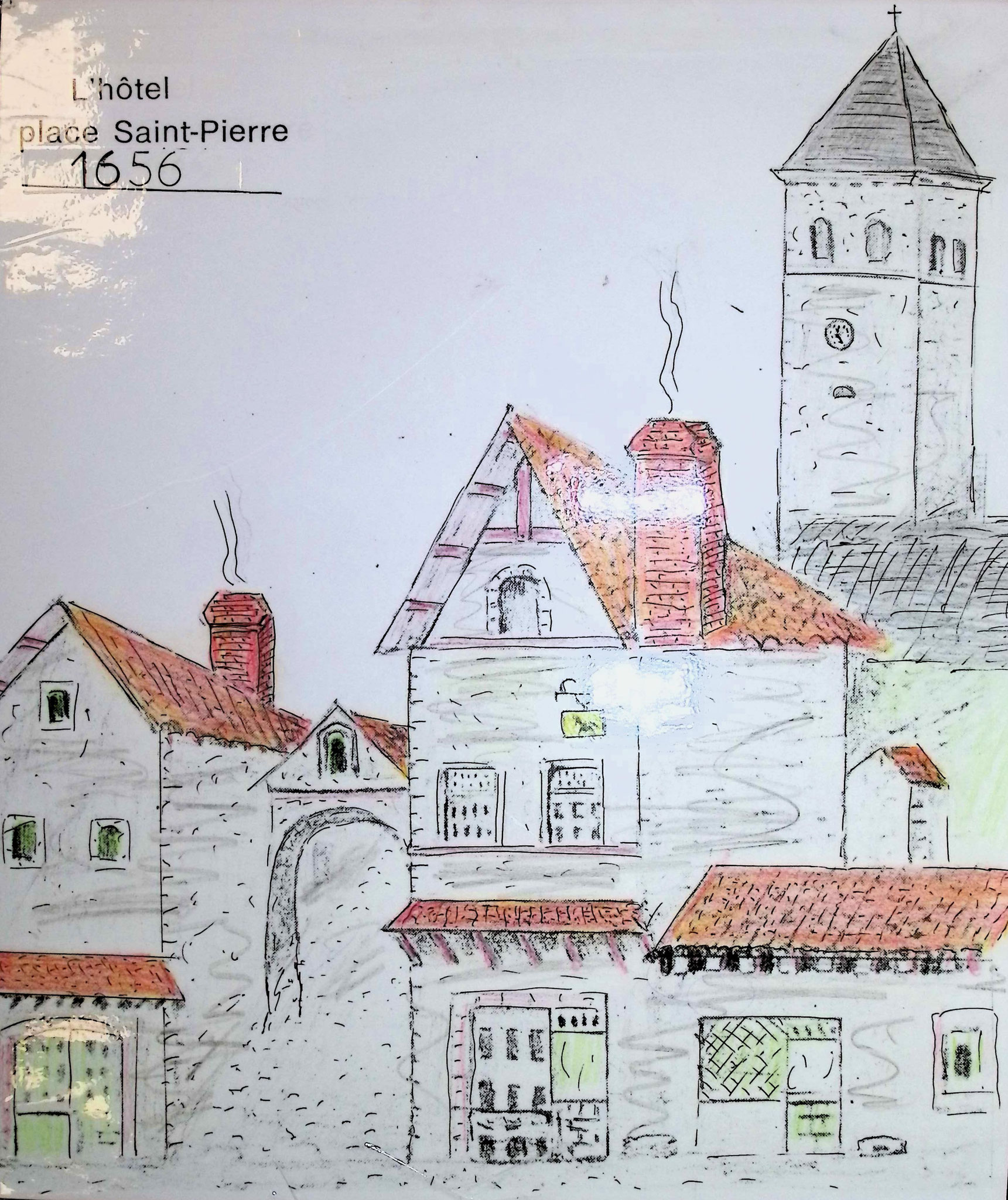 Porche de l'ancienne caserne des pompiers, 1656 (SLA)