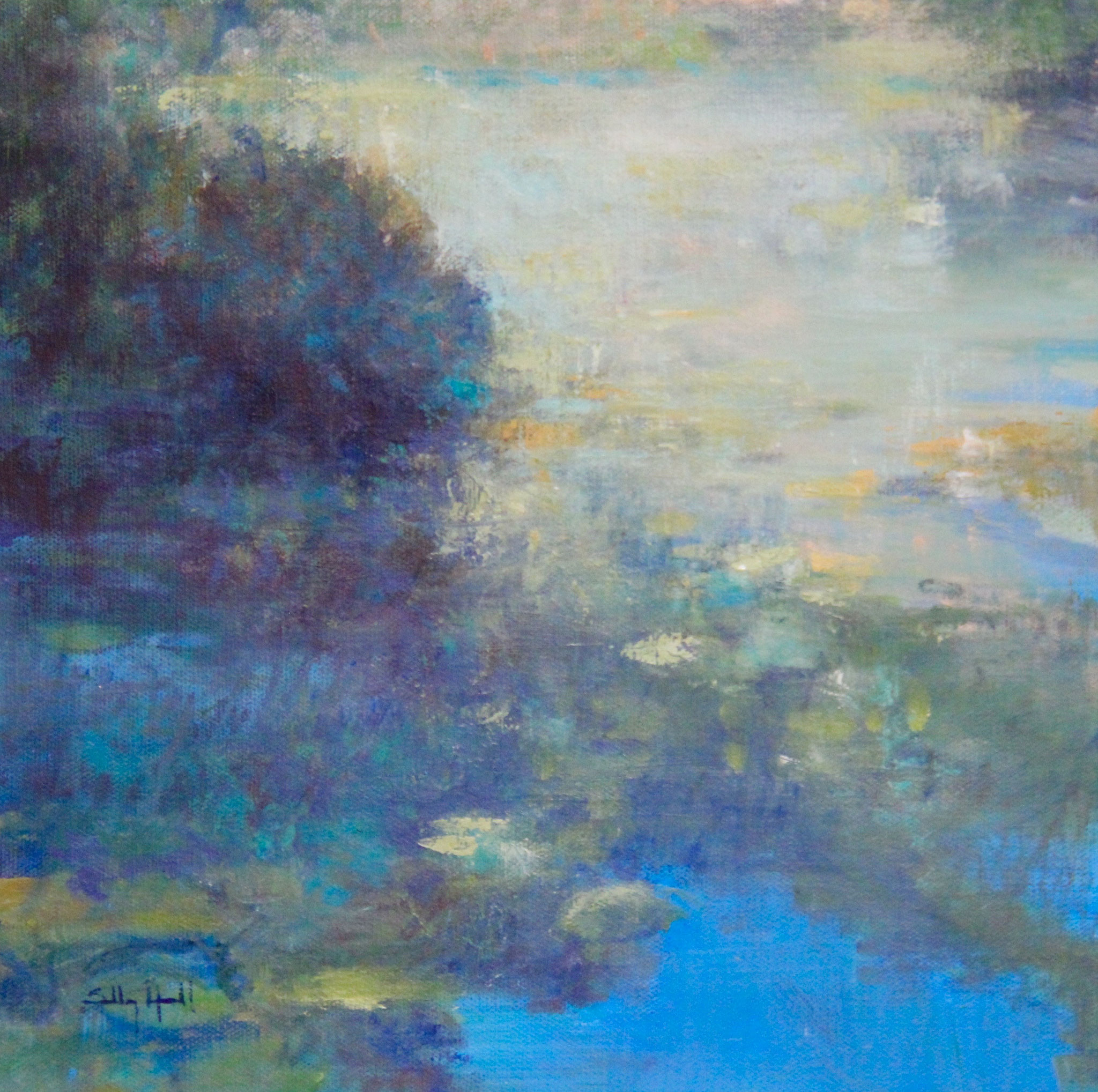 Morning Wakes Lake Lily - 10"x10"