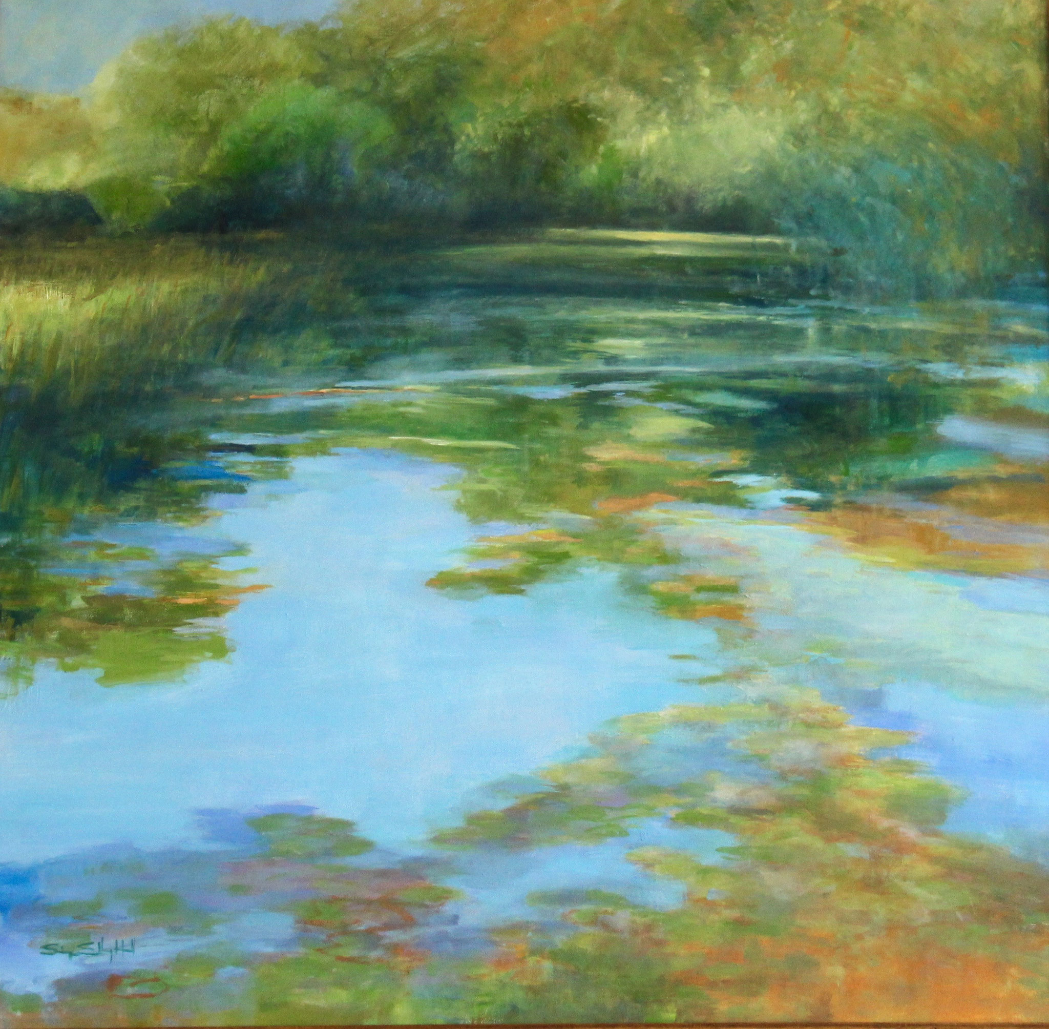 Across the Pond -oil- 36"x36"