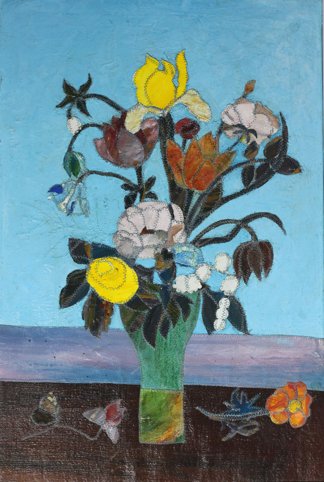 Nach Hans Memling - Stilleben mit Blumen