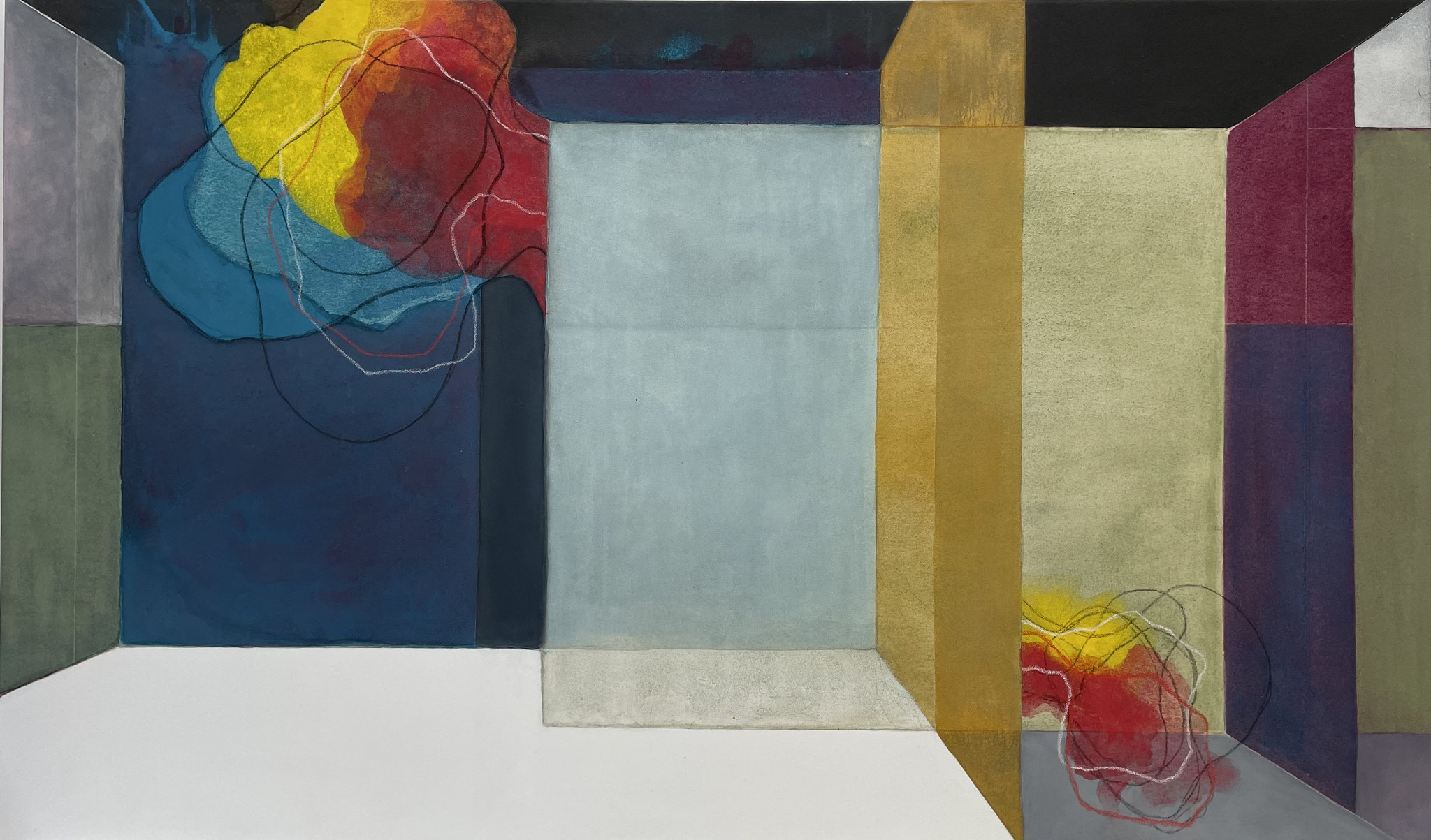 a happy wedding . Acrílica sobre tela . 162x97 cm.
