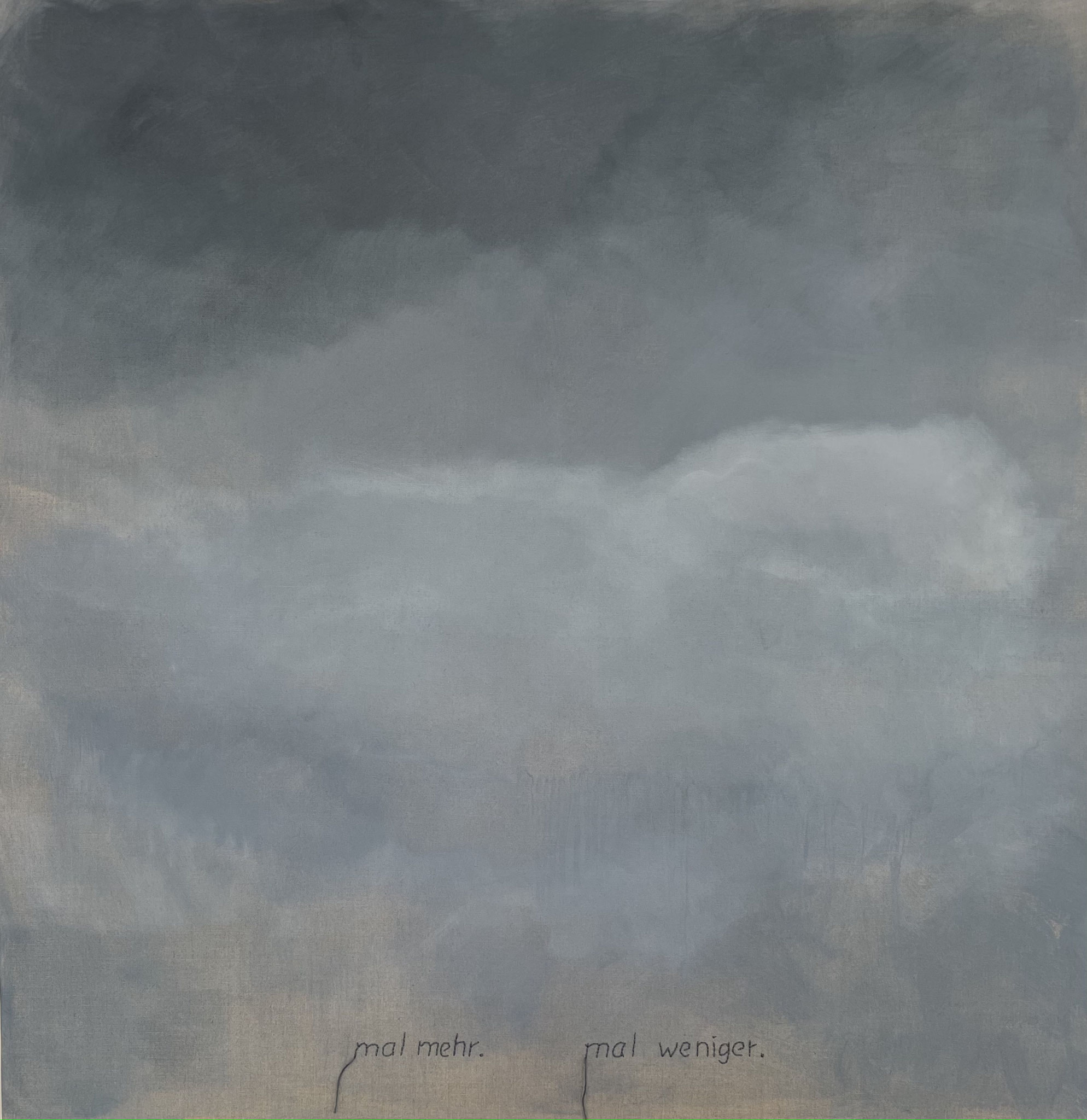 mal mehr.mal weniger | 100x100cm | pigmente acryl + öl | 2025
