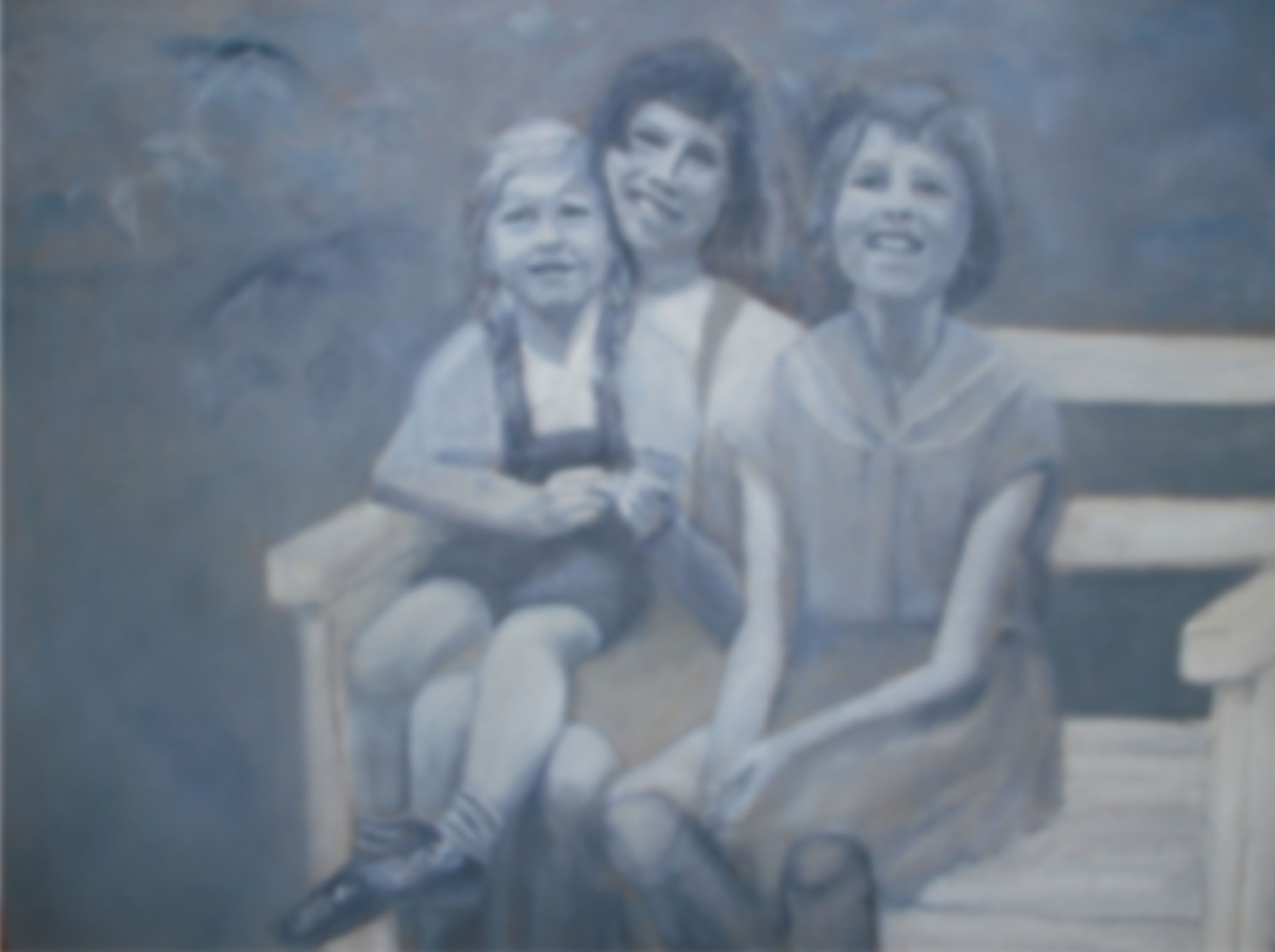 schwestern | 60x80cm | öl auf leinen | 2009