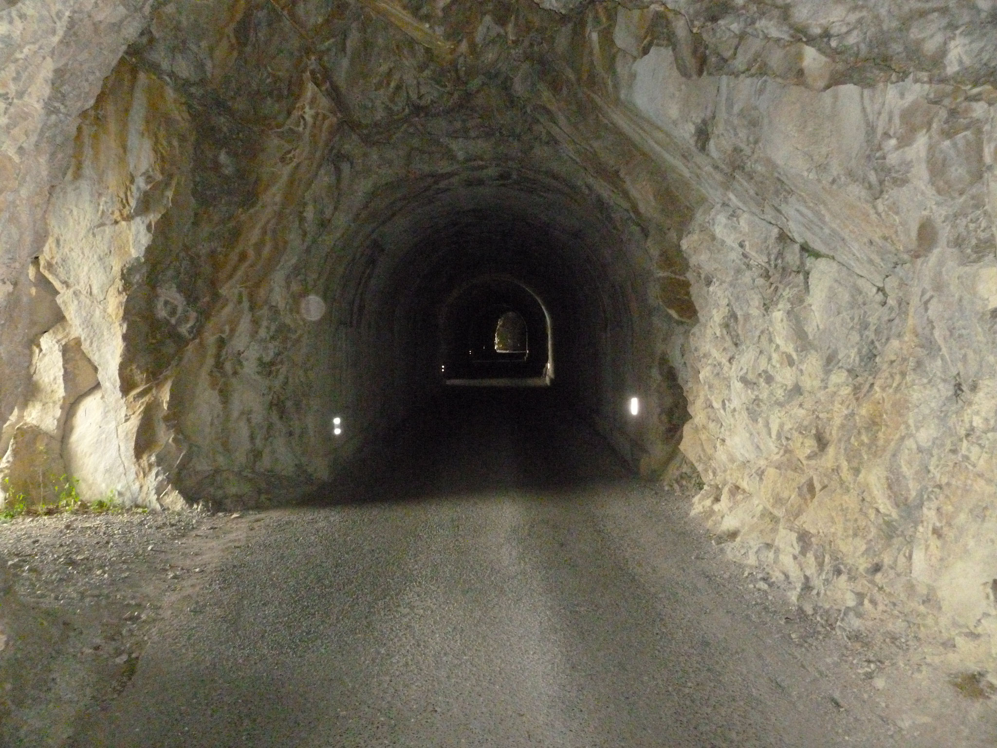 Im Tunnel de la Sarse.