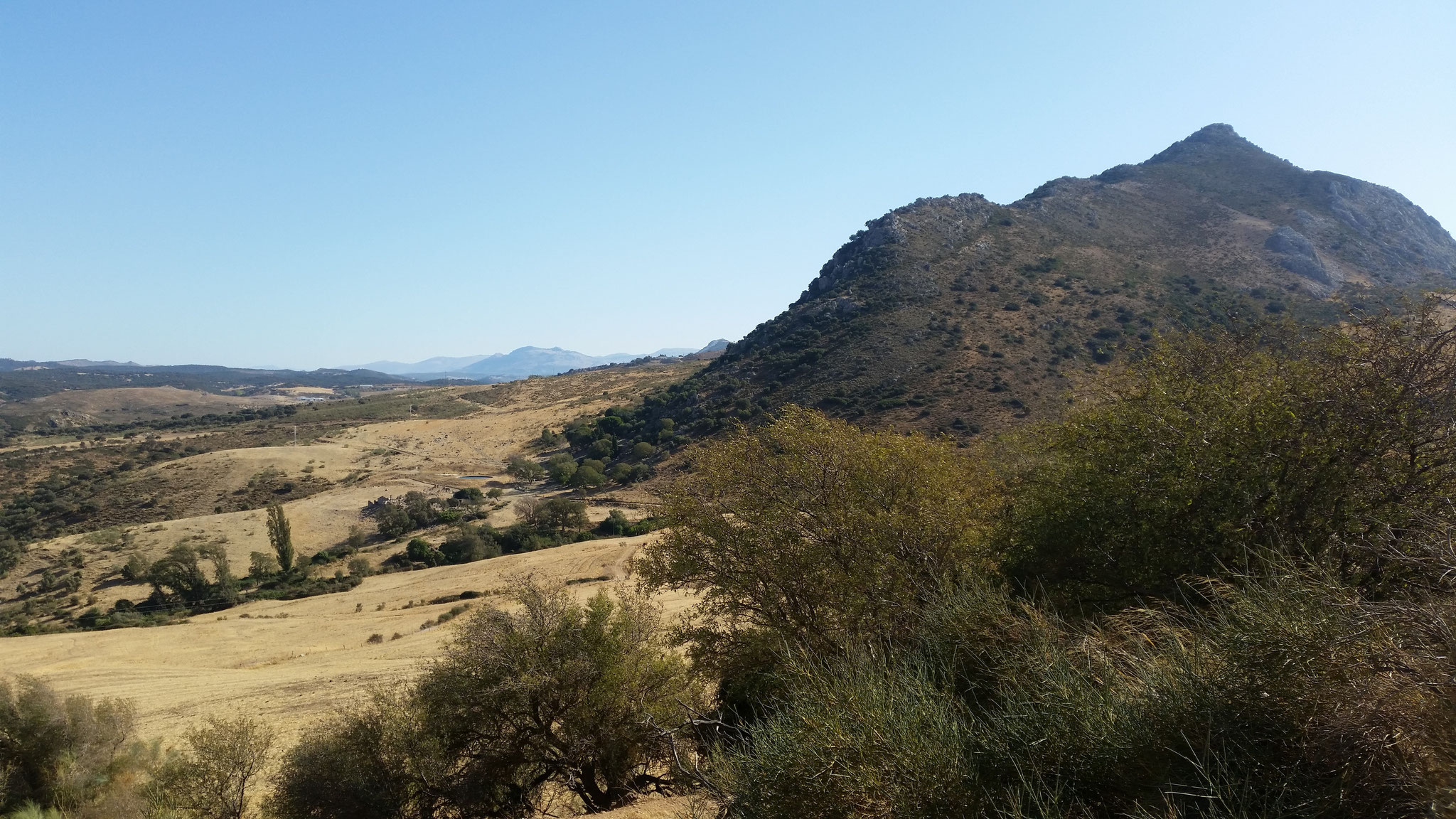 Blick an Sierra de las Cabras vorbei nach Nordosten.