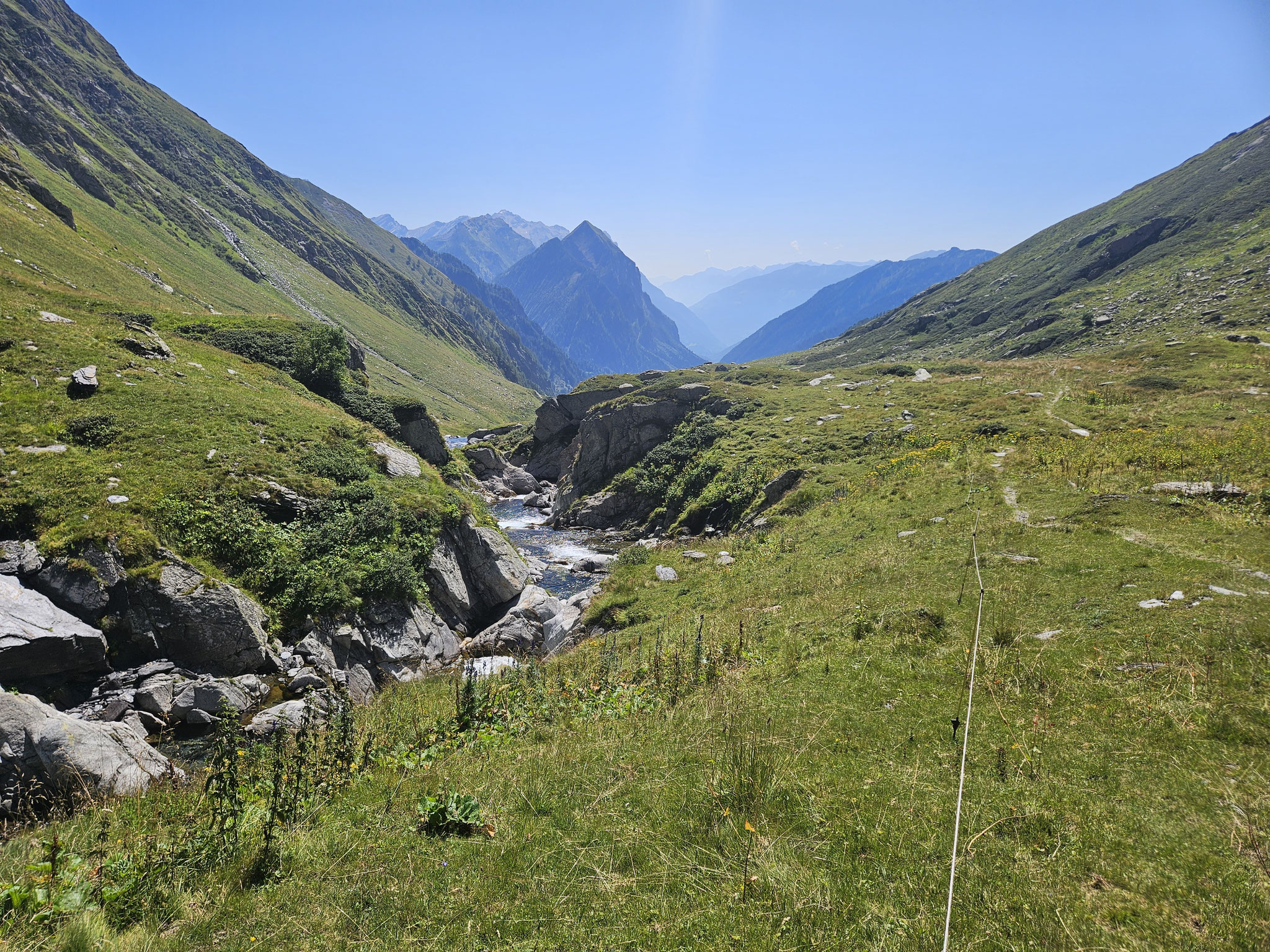 Alpe di Camadra, Talblick.