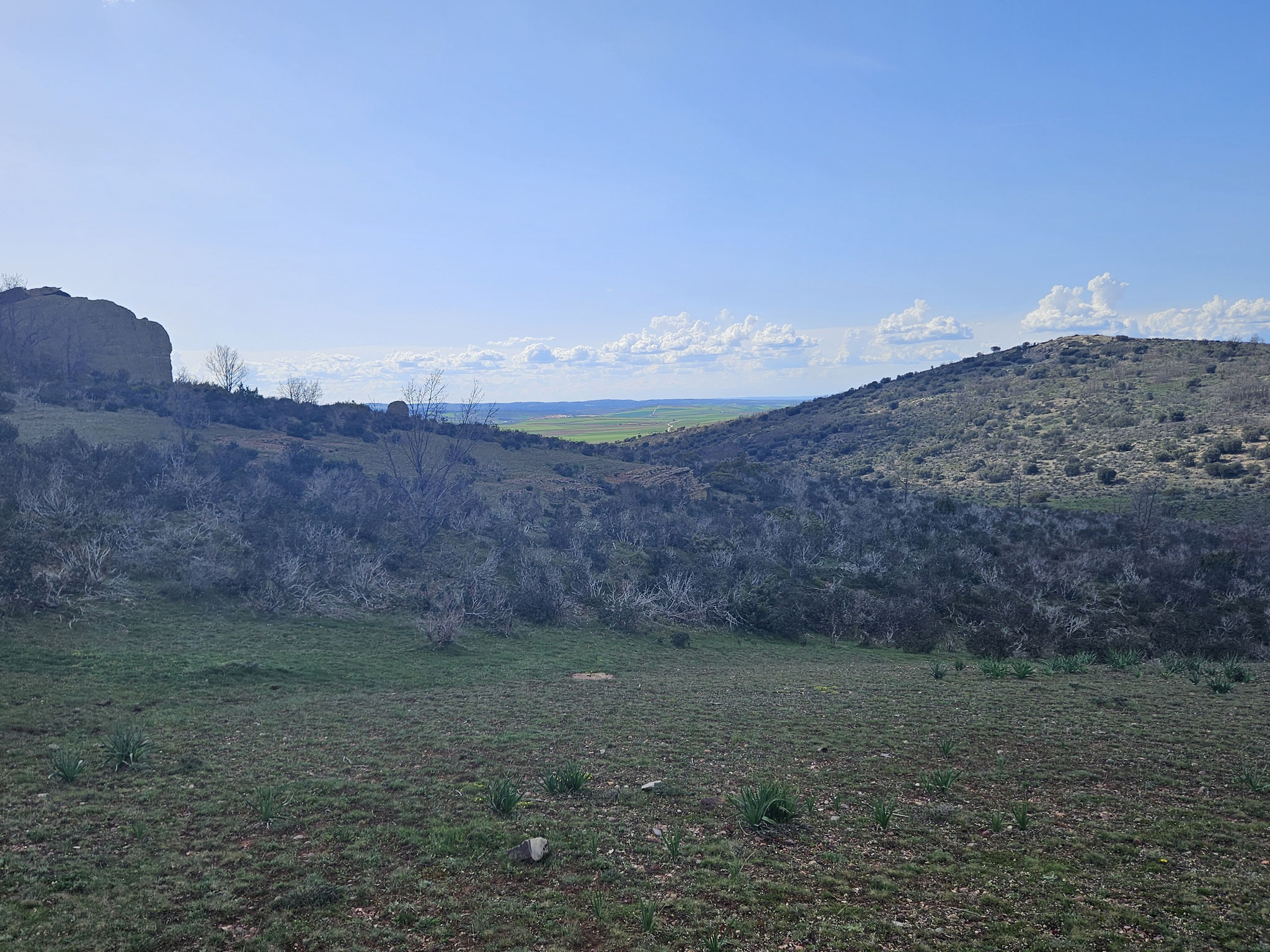 Callajón Ancho, Blick in die Ebene von Tordesilos.
