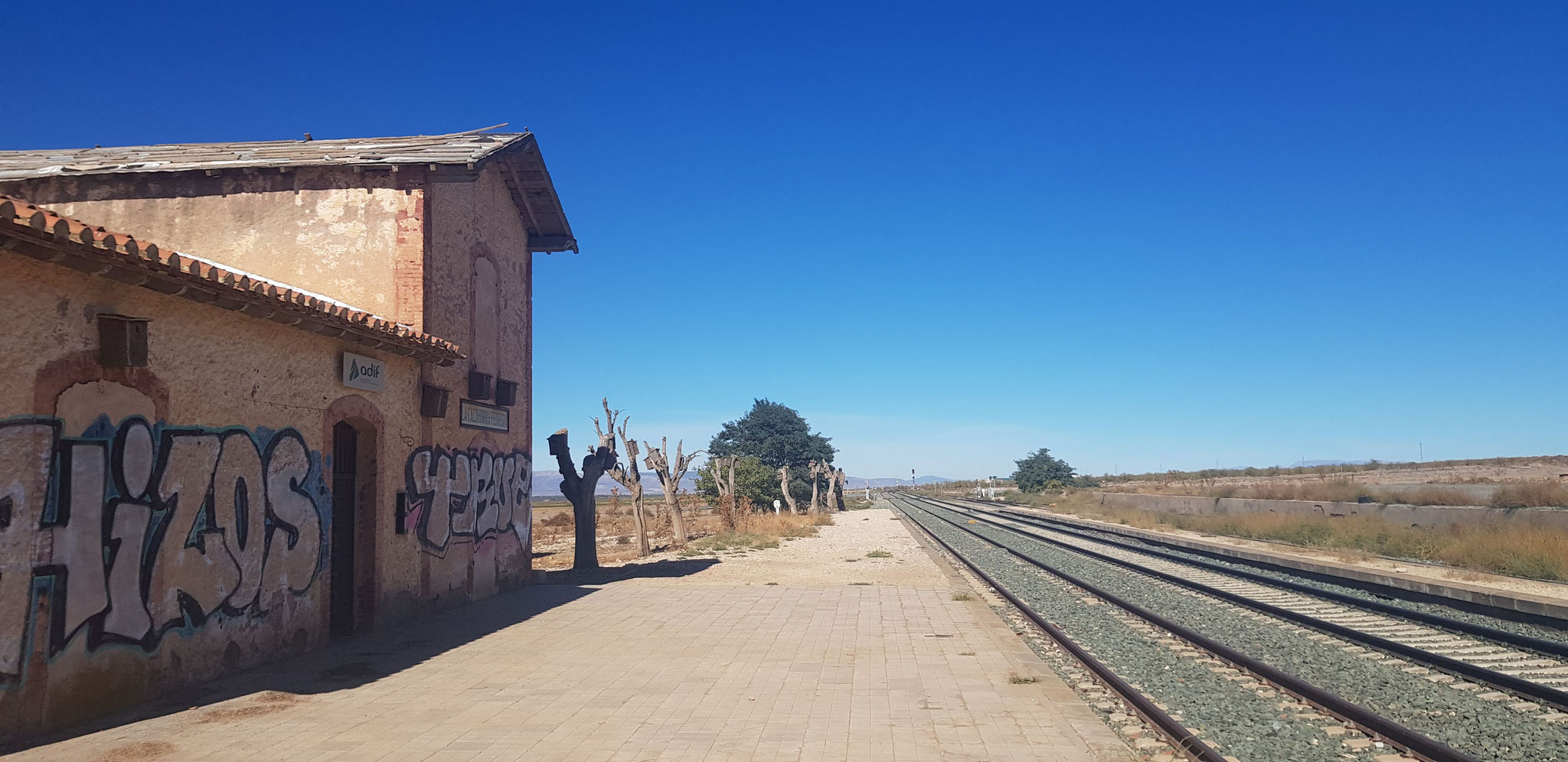 Western-Drehort: Bahnstation La Calahorra-Ferreira.