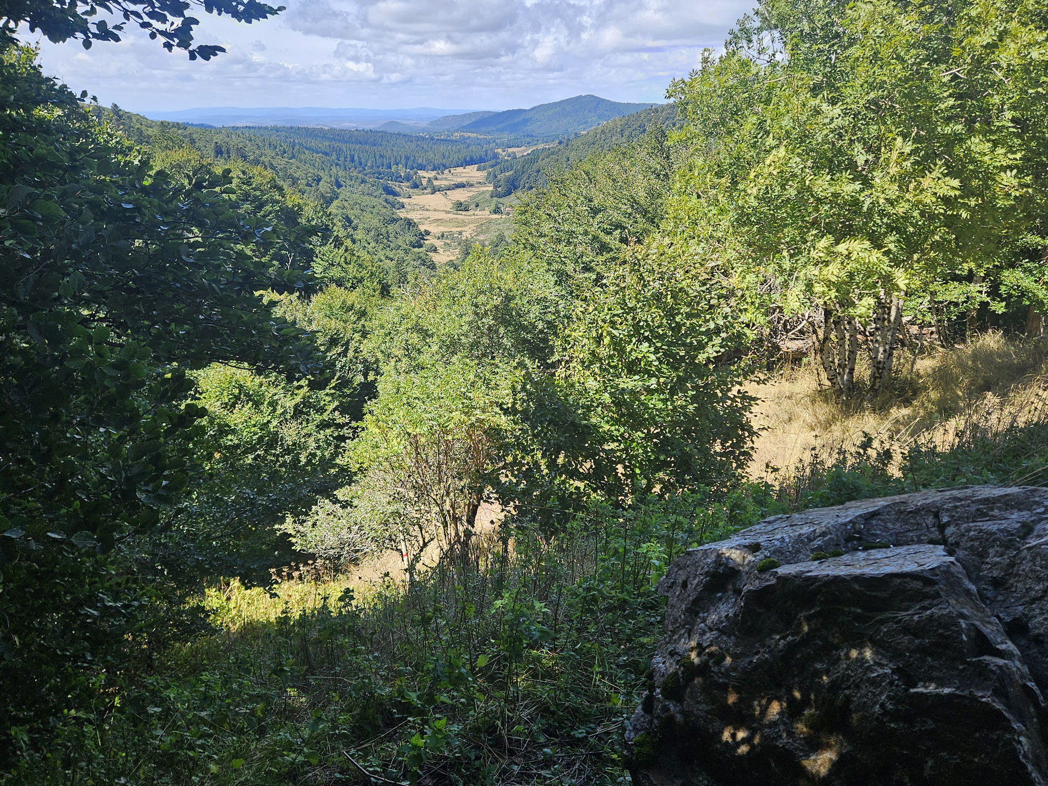 Col de la Serreyrède, Blick ins "Glücks-Tal" (Val du Bonheur).