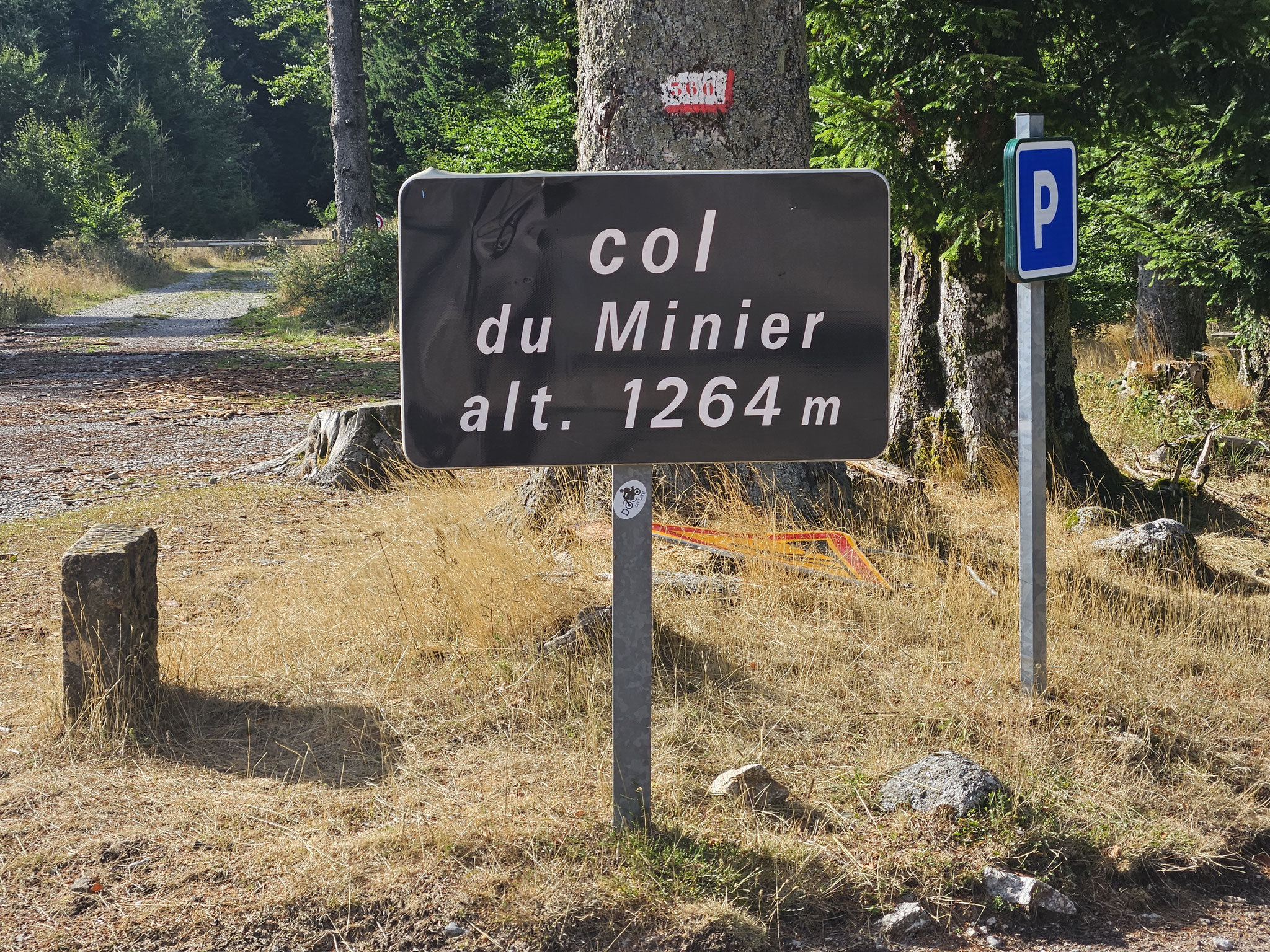 Col du Minier, Strassen-Passhöhe.
