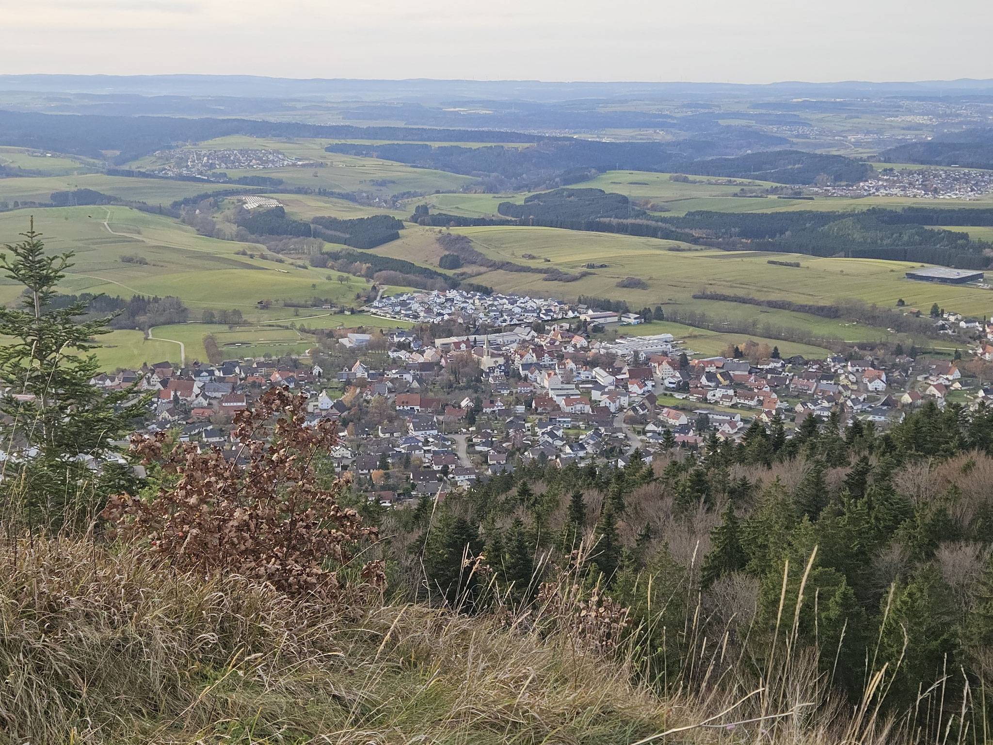 Klippeneck, Blick auf Denkingen.