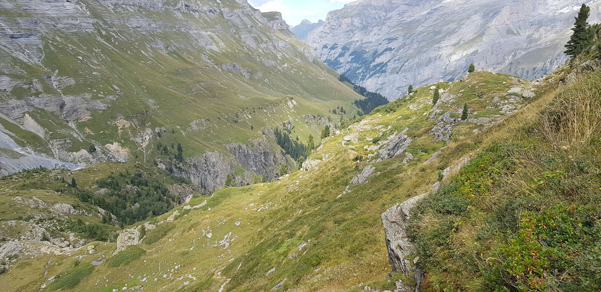 Abstieg vom Oberhornsee.