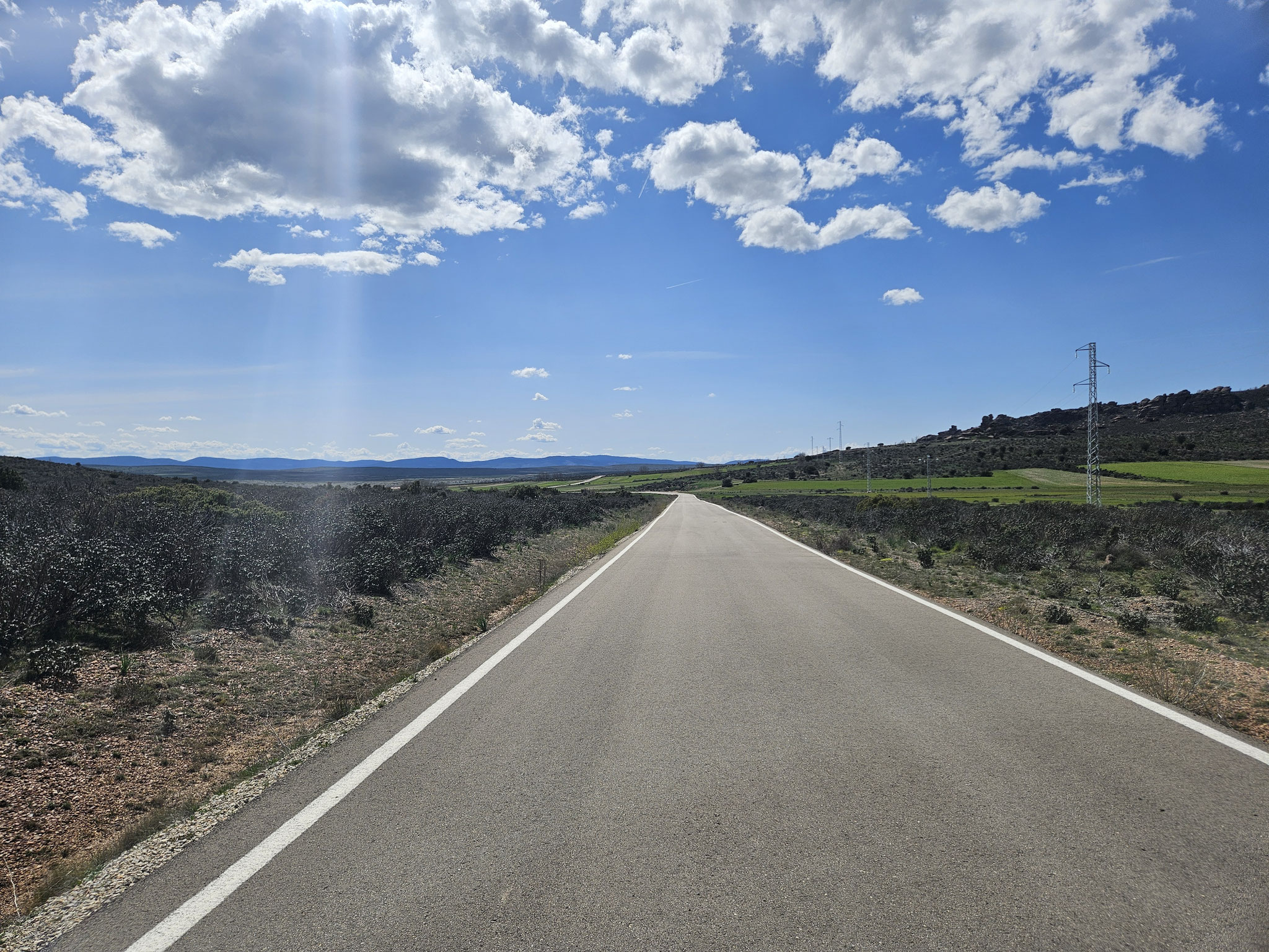 Strasse nach Ródenas.