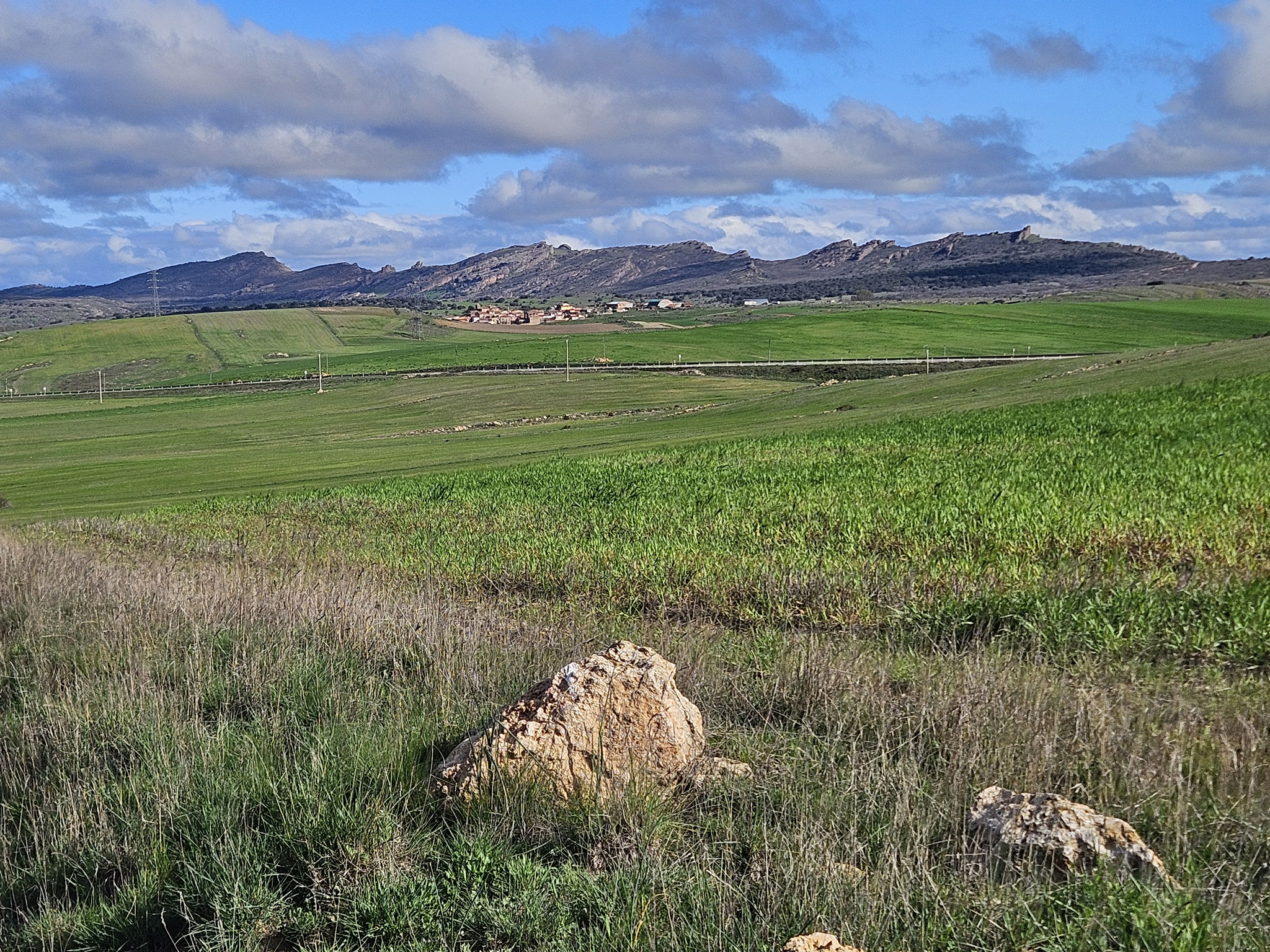 Sierra de Caldereros: Wasserscheiden-Bergkette.