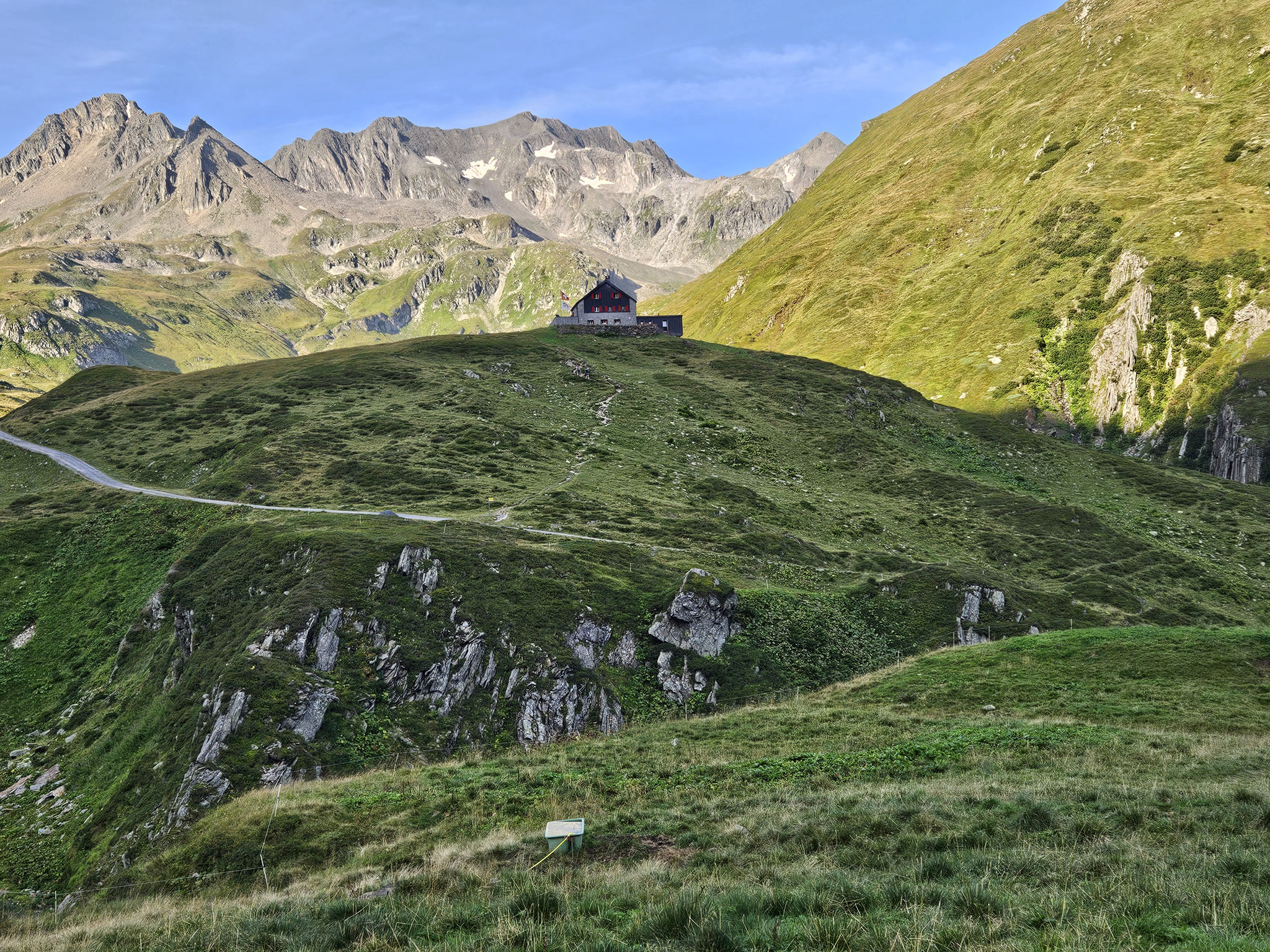 An der Gätschplangge, Blick zurück auf Vermigelhütte.