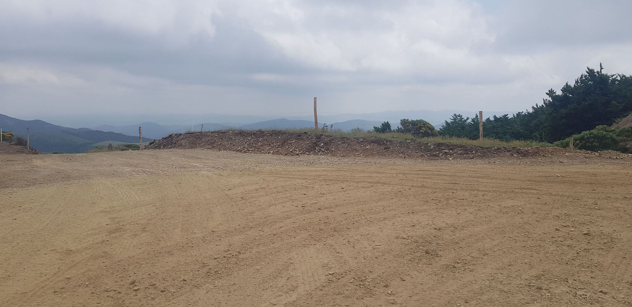 Col de Marcou, Windpark-Baustelle.