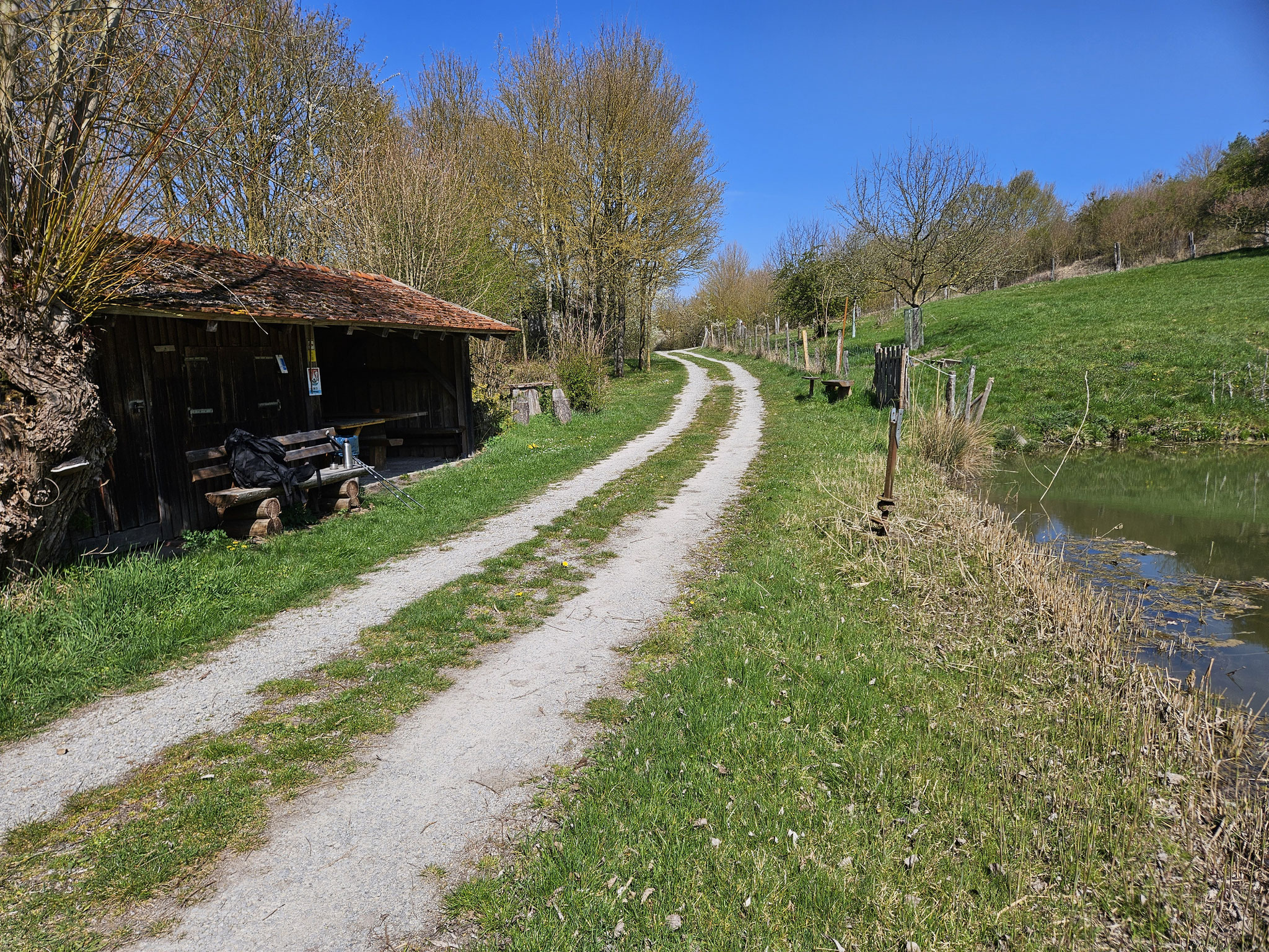 Fischerhütte am Gänsesee.