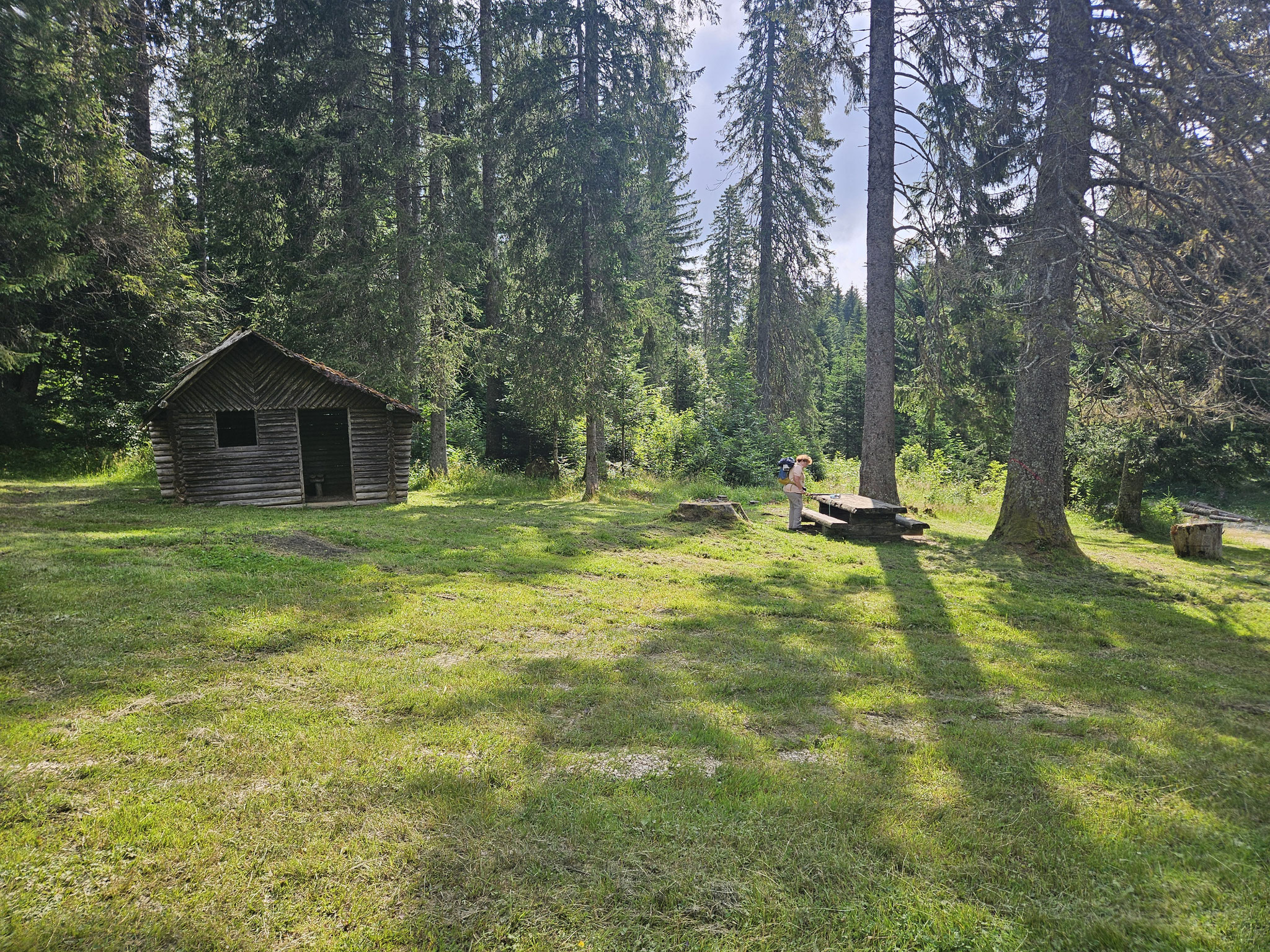Schutzhütte bei Sapin Président