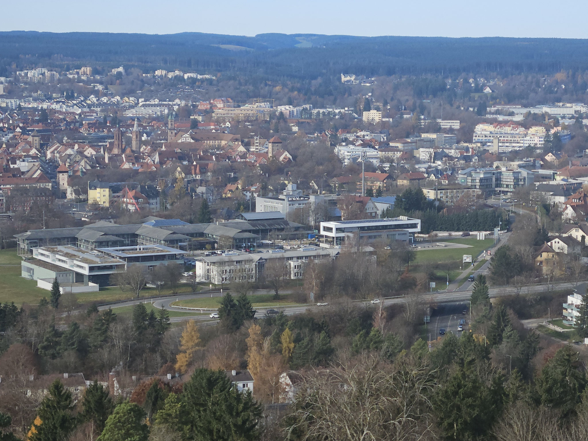Villingen, vom Wanne-Turm aus (Zoom).