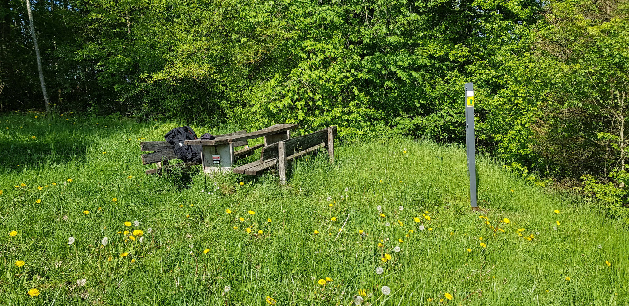 Rastplätzchen am Frankenweg.