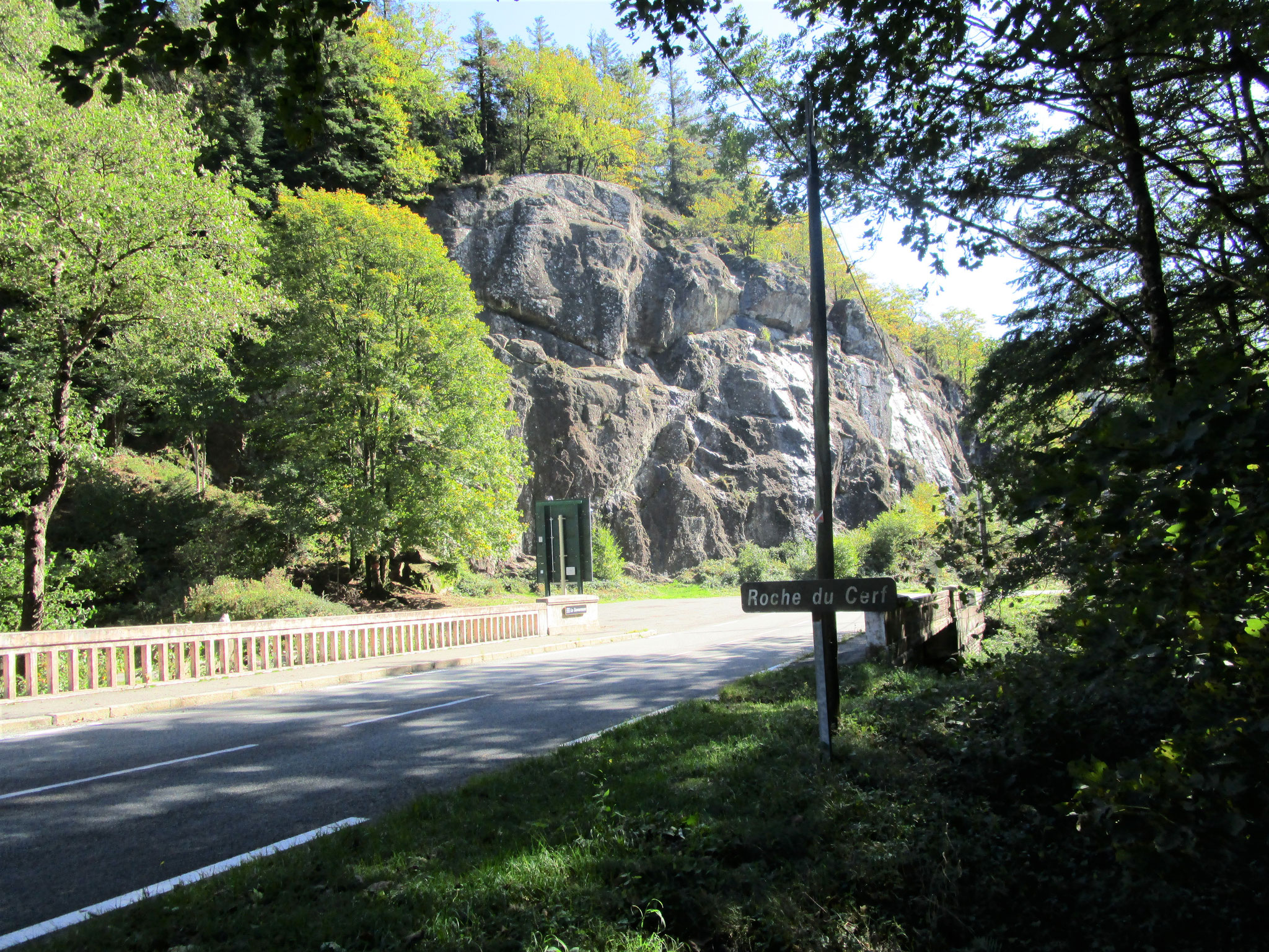 Roche du Cerf, Blick rückwärts.