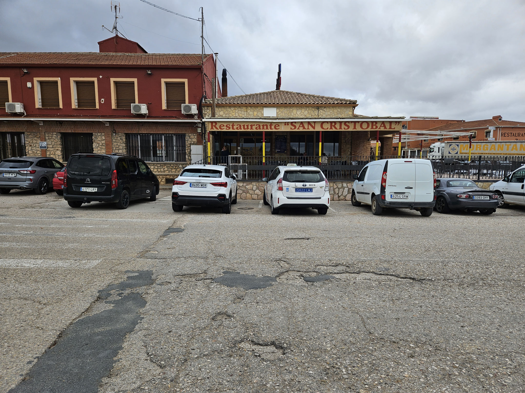 La Almarcha, Hostal San Cristóbal. Ende der Wanderung.