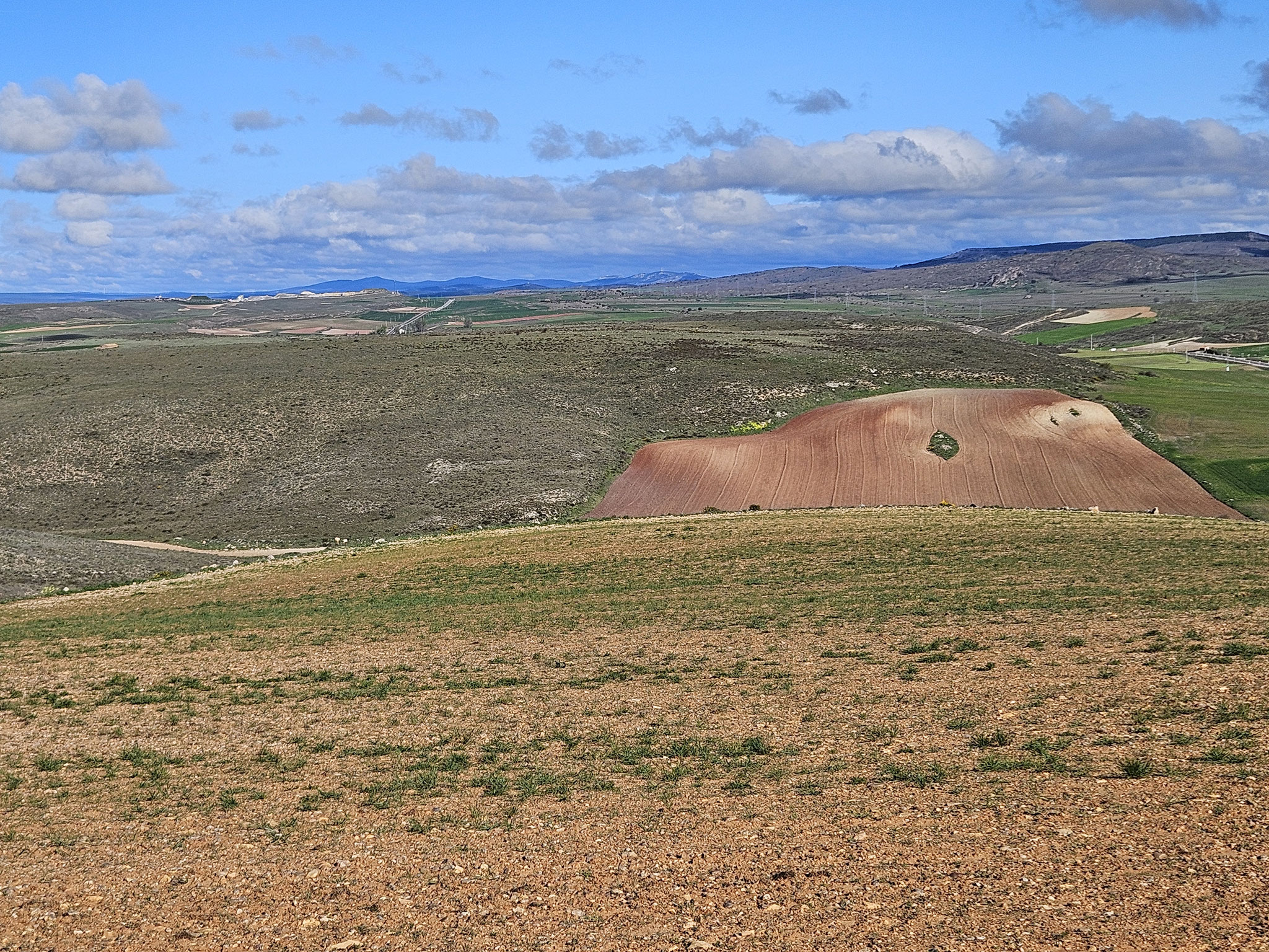 Weitblick nach Westen: Bis zur Sierra de Aragoncillo und Mojón Alto (rechts).