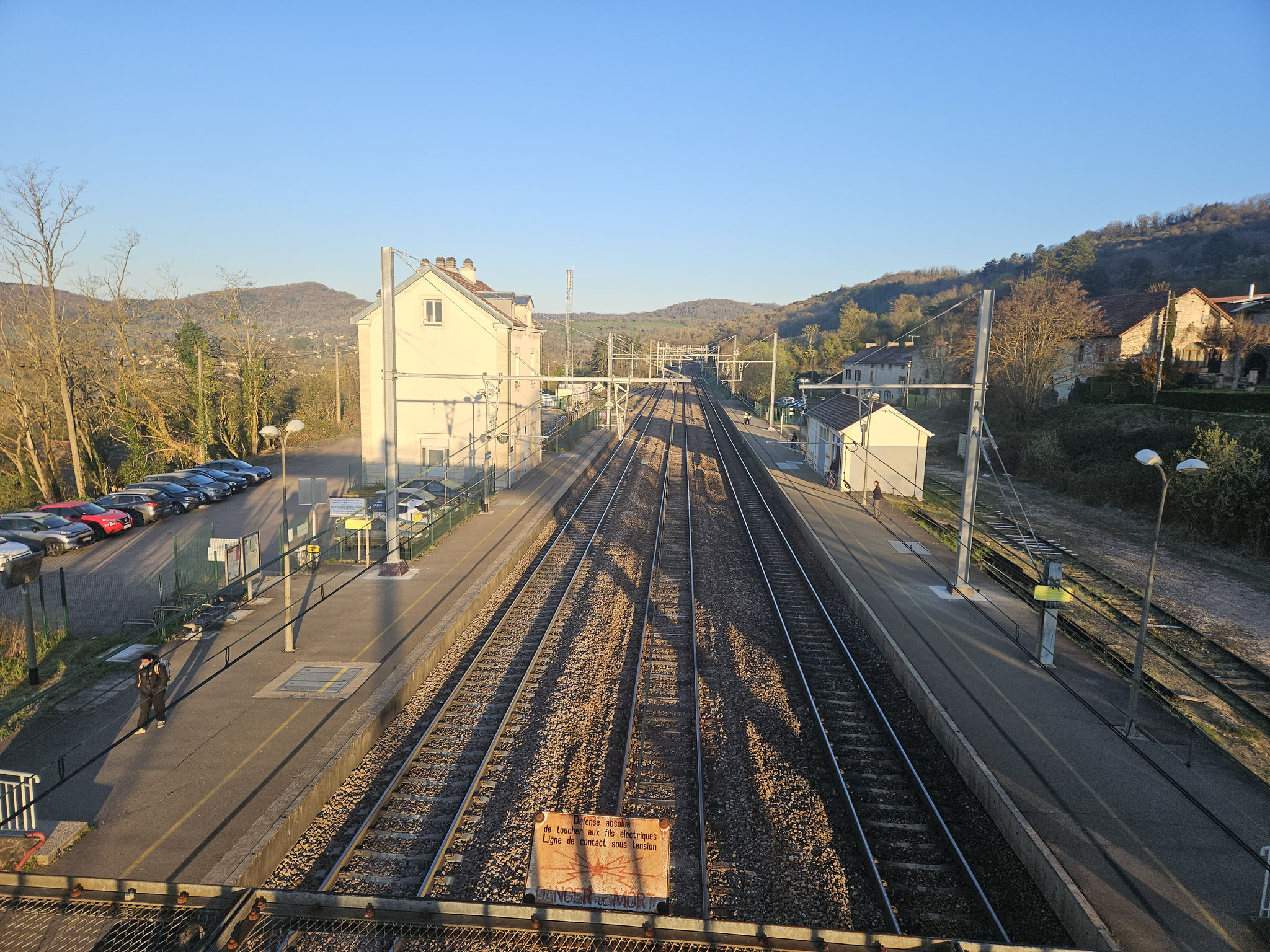 Mâlain, Bahnhof.