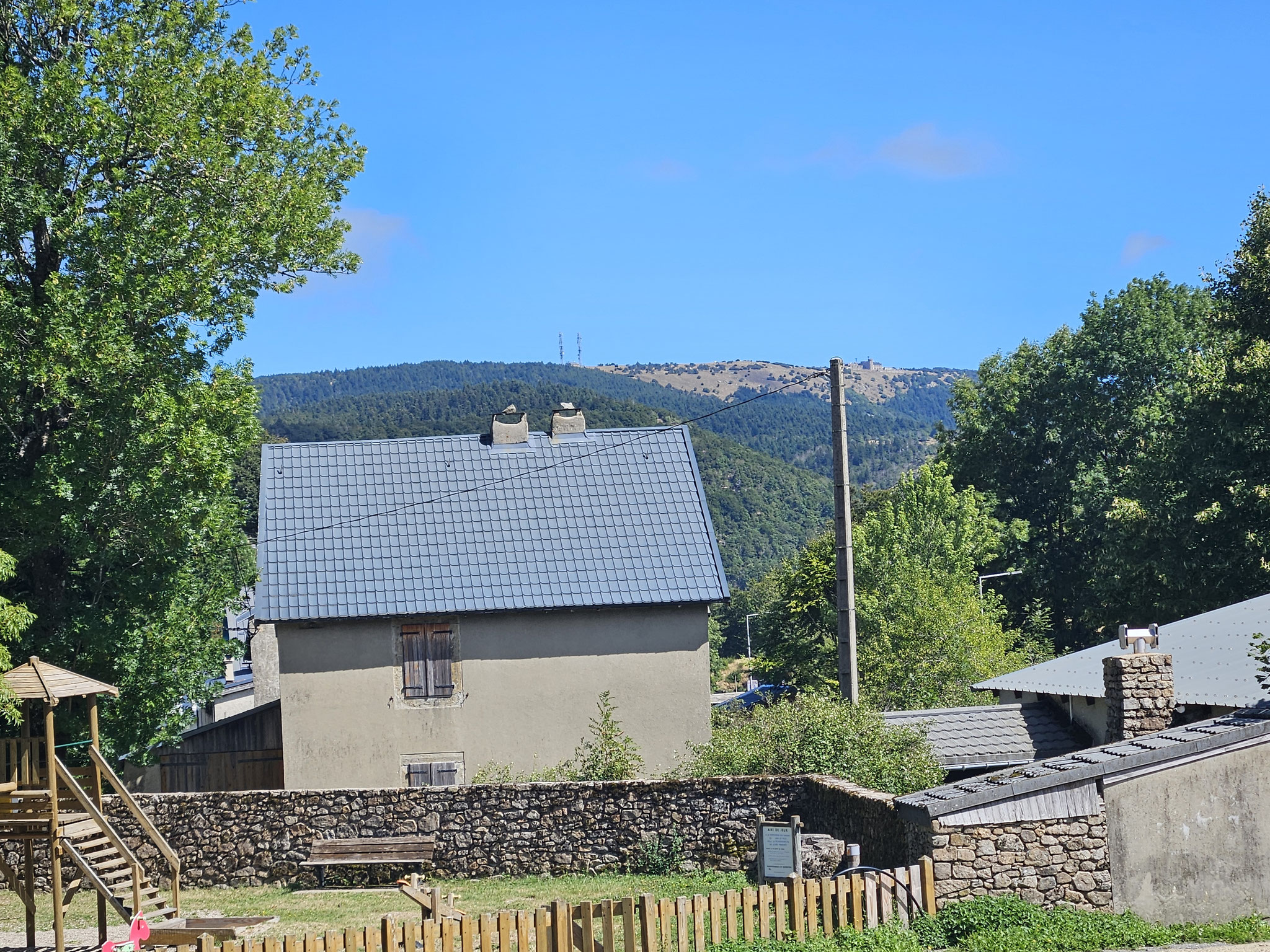 L'Espérou, Blick zum Mont Aigoual.
